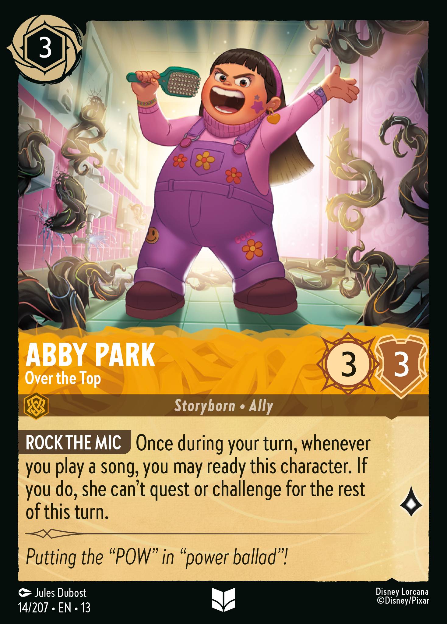 Carta Abby Park - Over the Top del set Attack of the Vine!