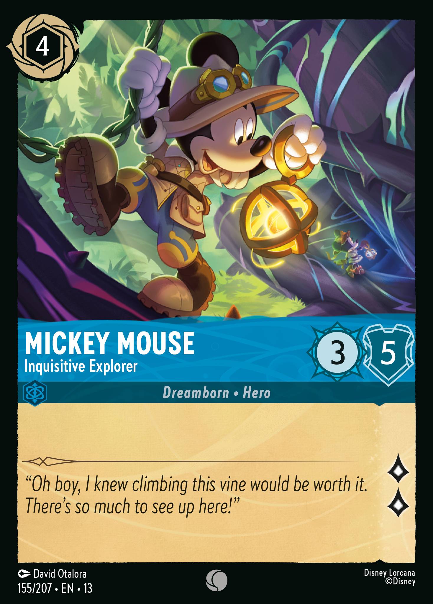 Carta Mickey Mouse - Inquisitive Explorer del set Attack of the Vine!