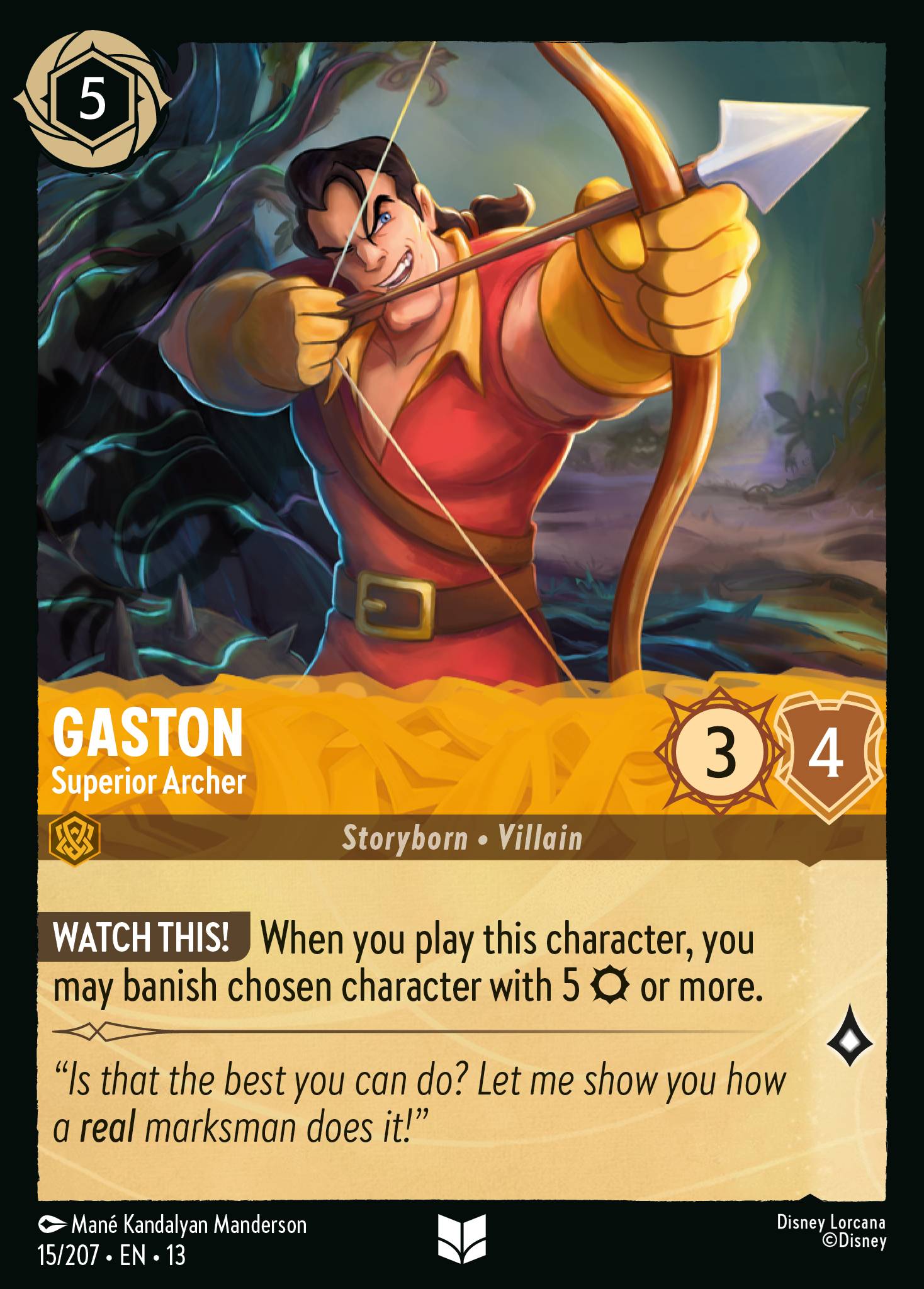 Carta Gaston - Superior Archer del set Attack of the Vine!
