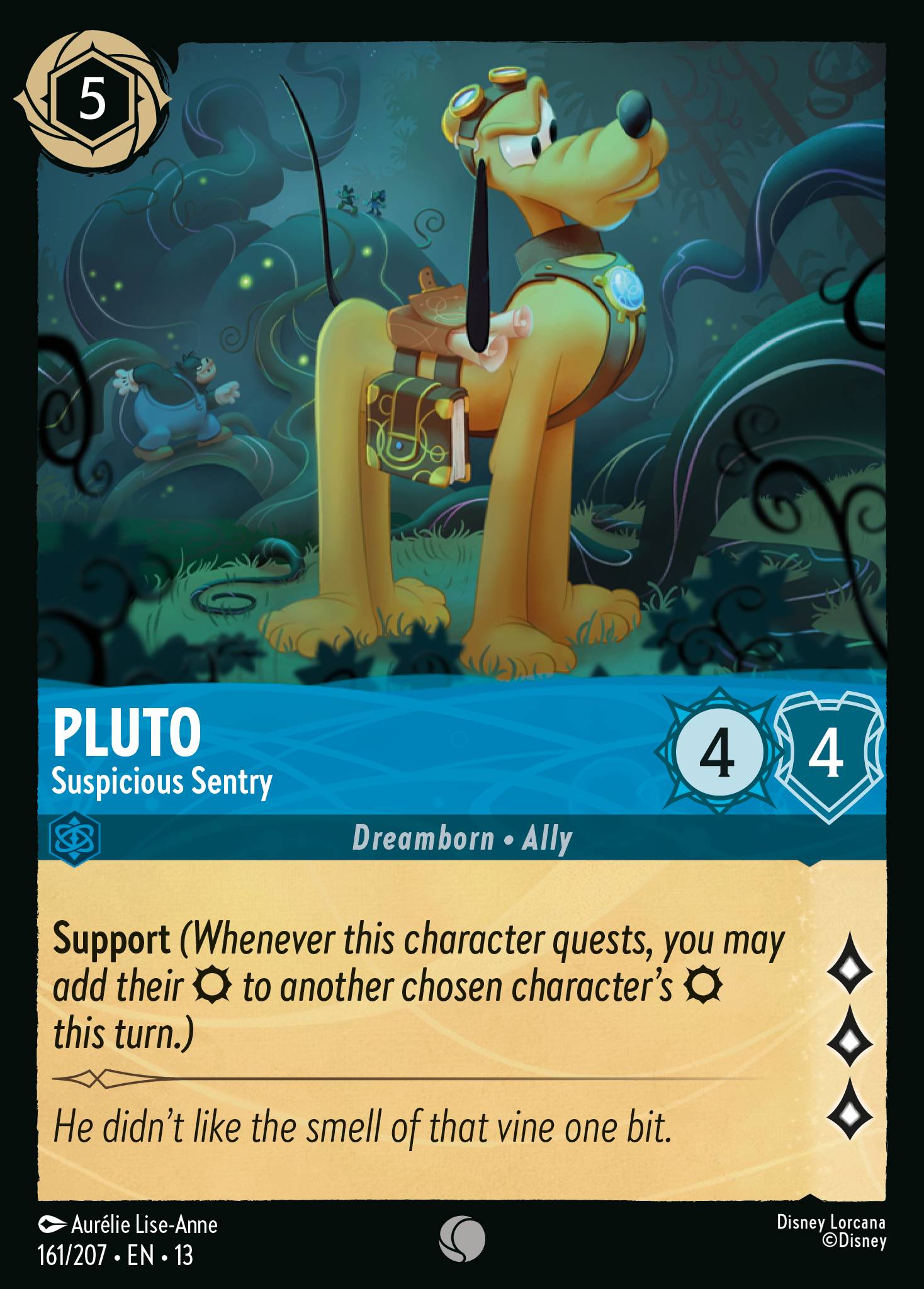 Carta Pluto - Suspicious Sentry del set Attack of the Vine!