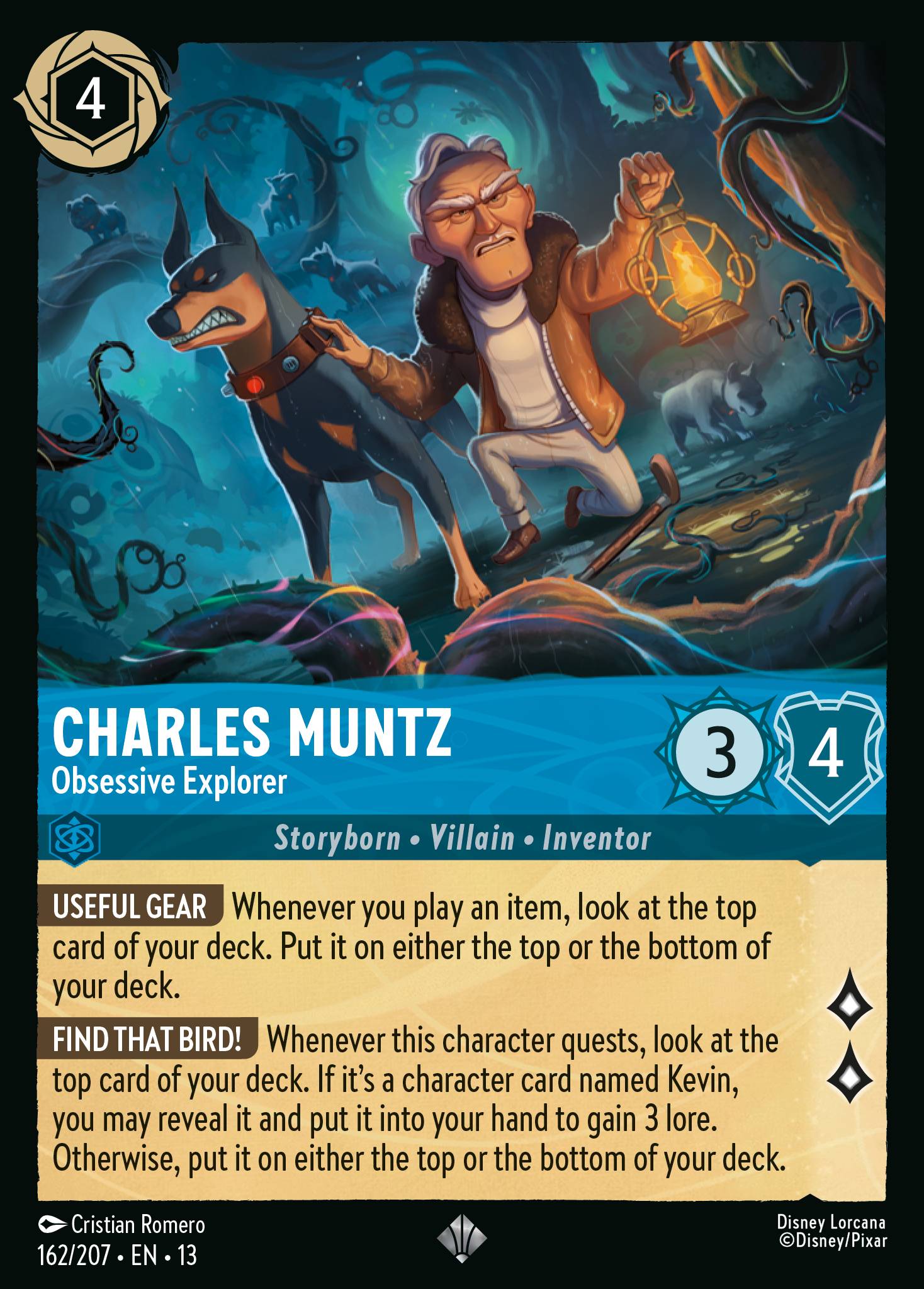 Carta Charles Muntz - Obsessive Explorer del set Attack of the Vine!