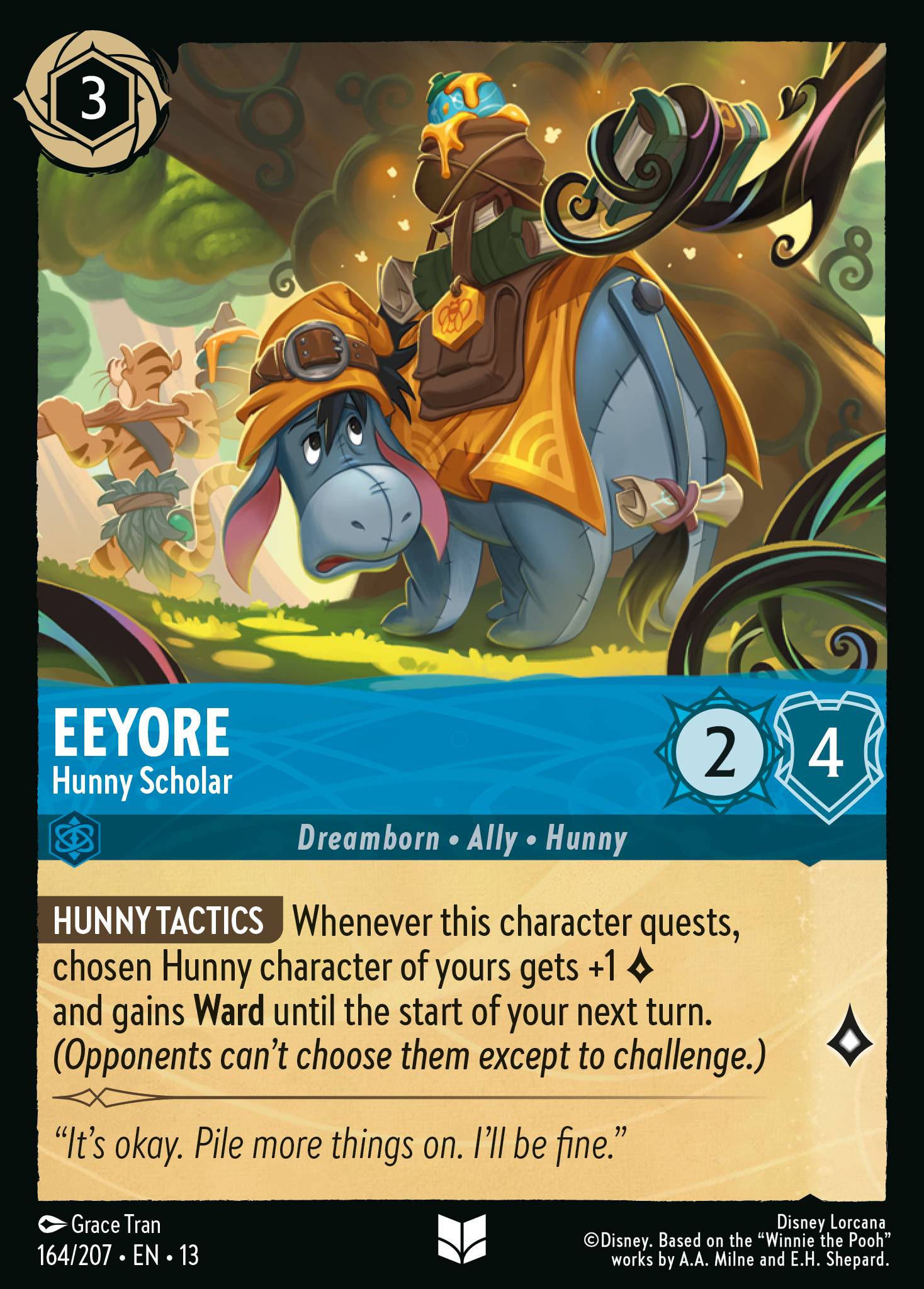 Carta Eeyore - Hunny Scholar del set Attack of the Vine!
