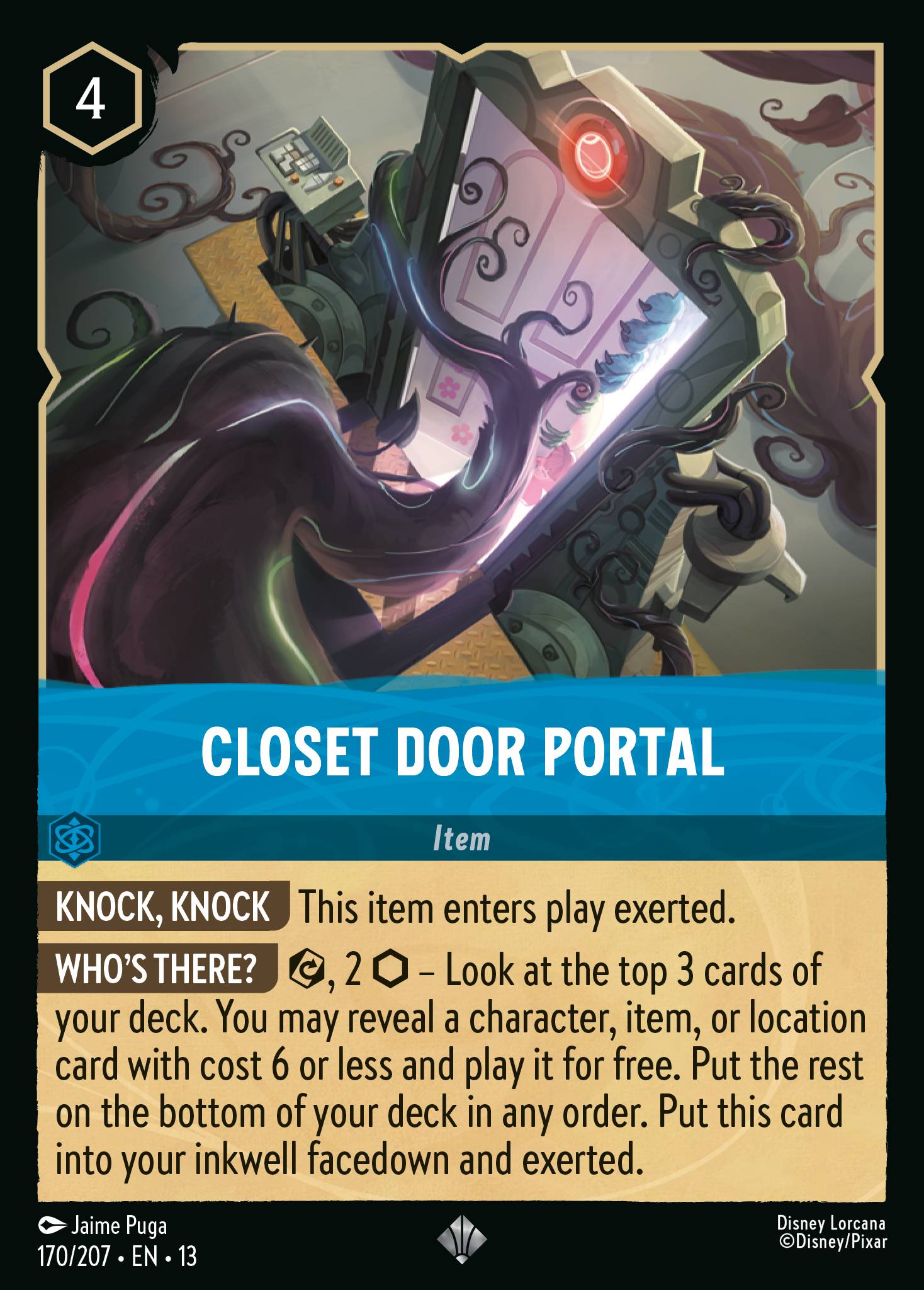 Carta Closet Door Portal del set Attack of the Vine!