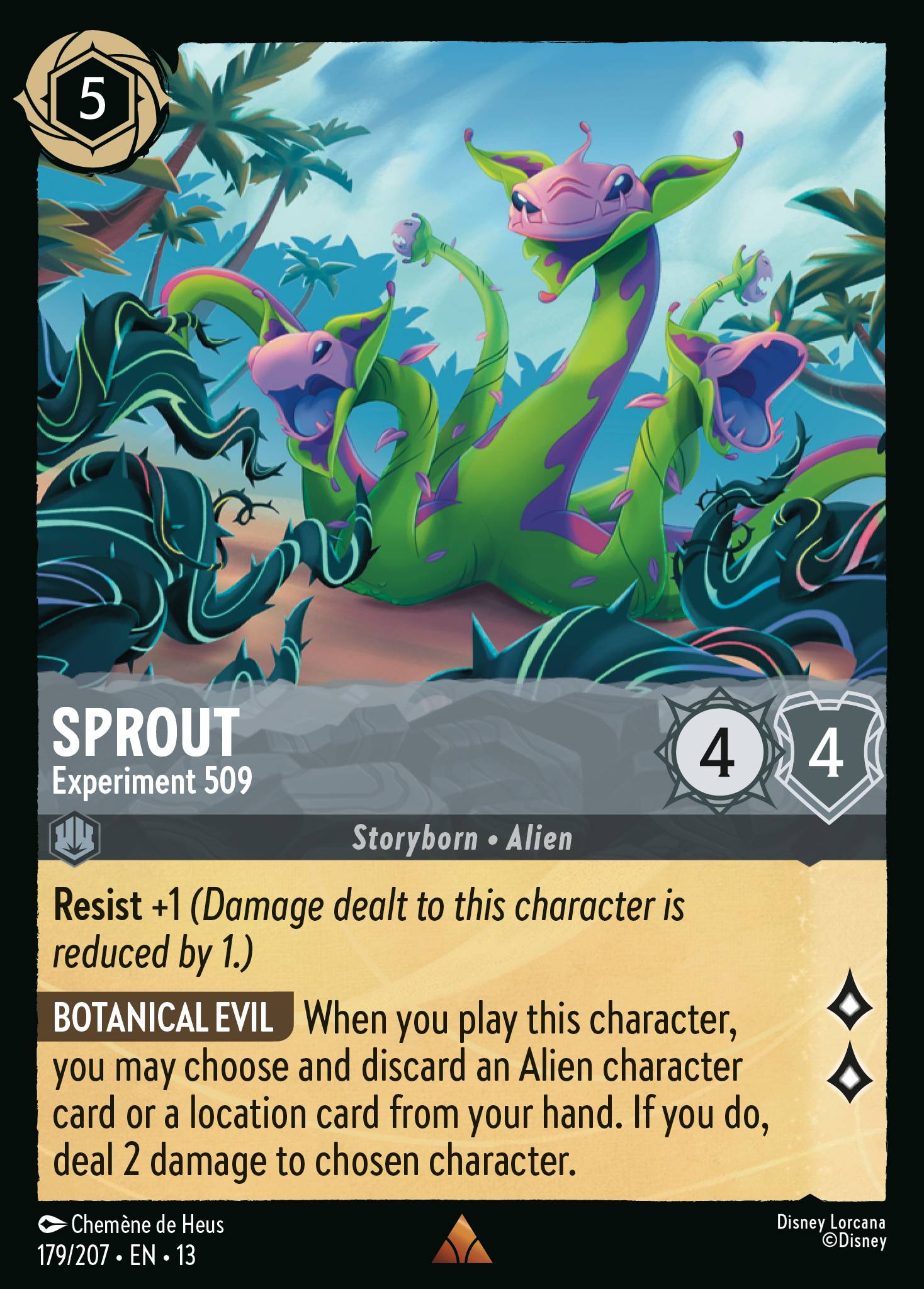 Carta Sprout - Experiment 509 del set Attack of the Vine!