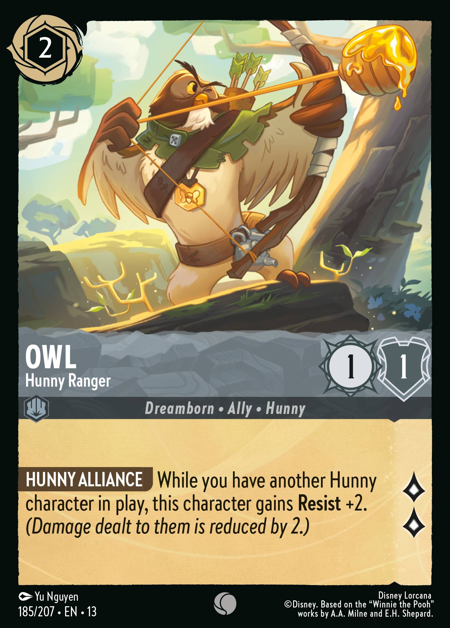 Carta Owl - Hunny Ranger del set Attack of the Vine!