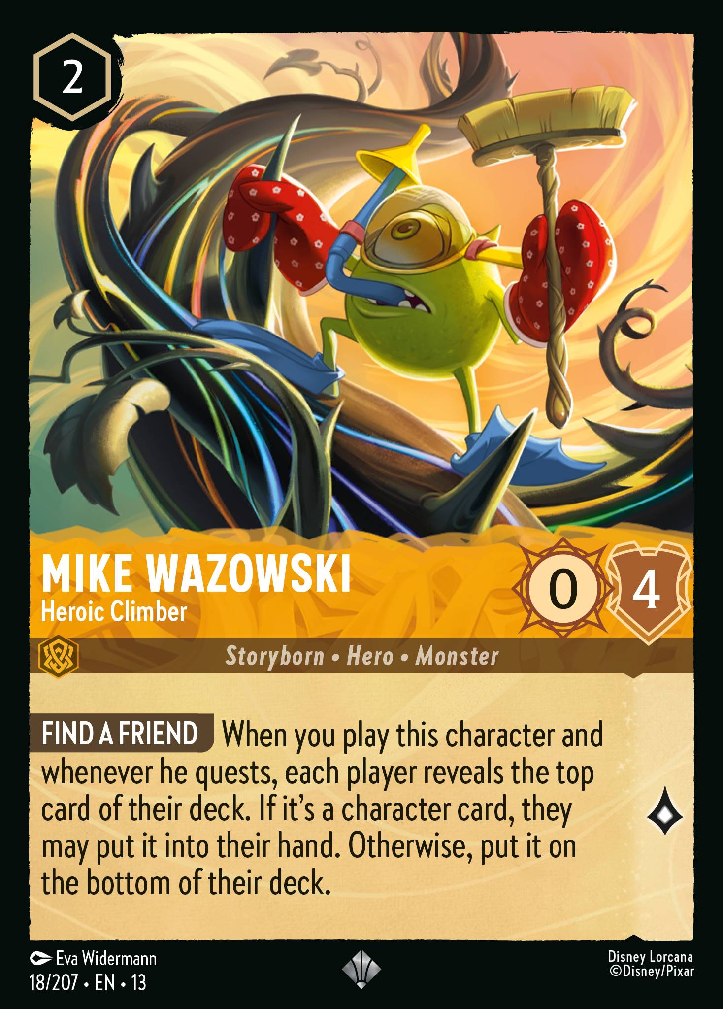 Carta Mike Wazowski - Heroic Climber del set Attack of the Vine!