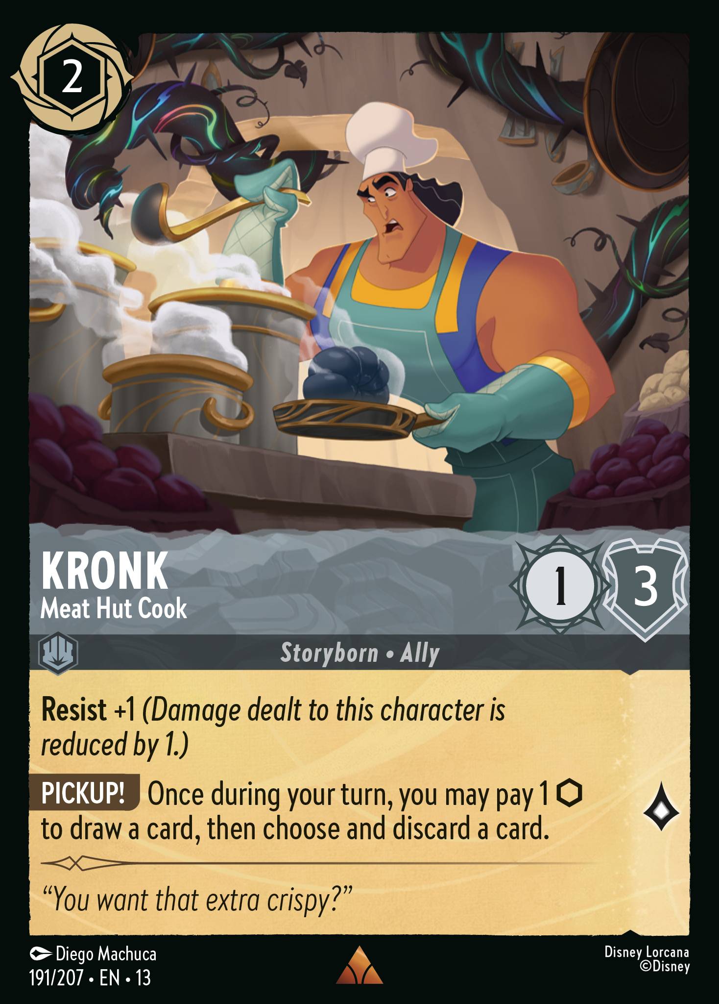 Carta Kronk - Meat Hut Cook del set Attack of the Vine!
