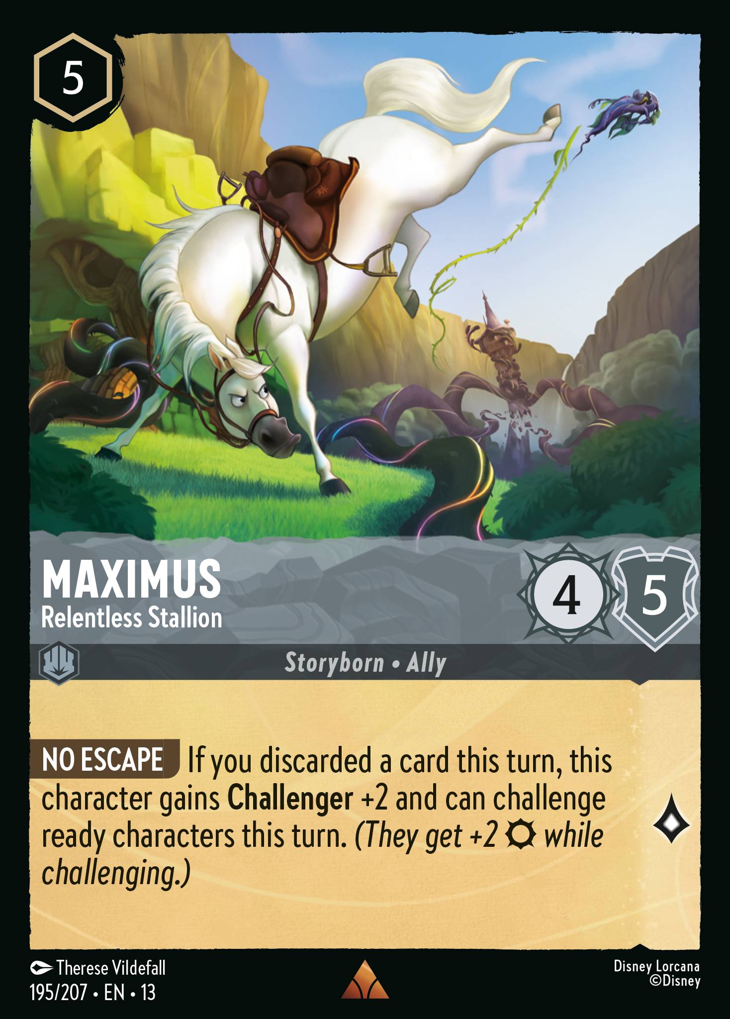 Carta Maximus - Relentless Stallion del set Attack of the Vine!