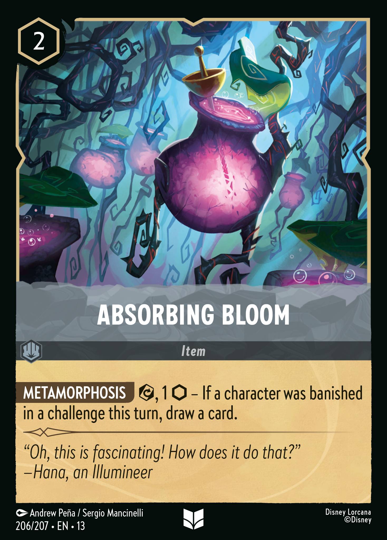 Carta Absorbing Bloom del set Attack of the Vine!