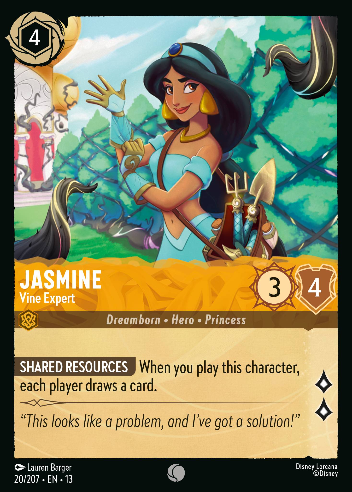 Carta Jasmine - Vine Expert del set Attack of the Vine!