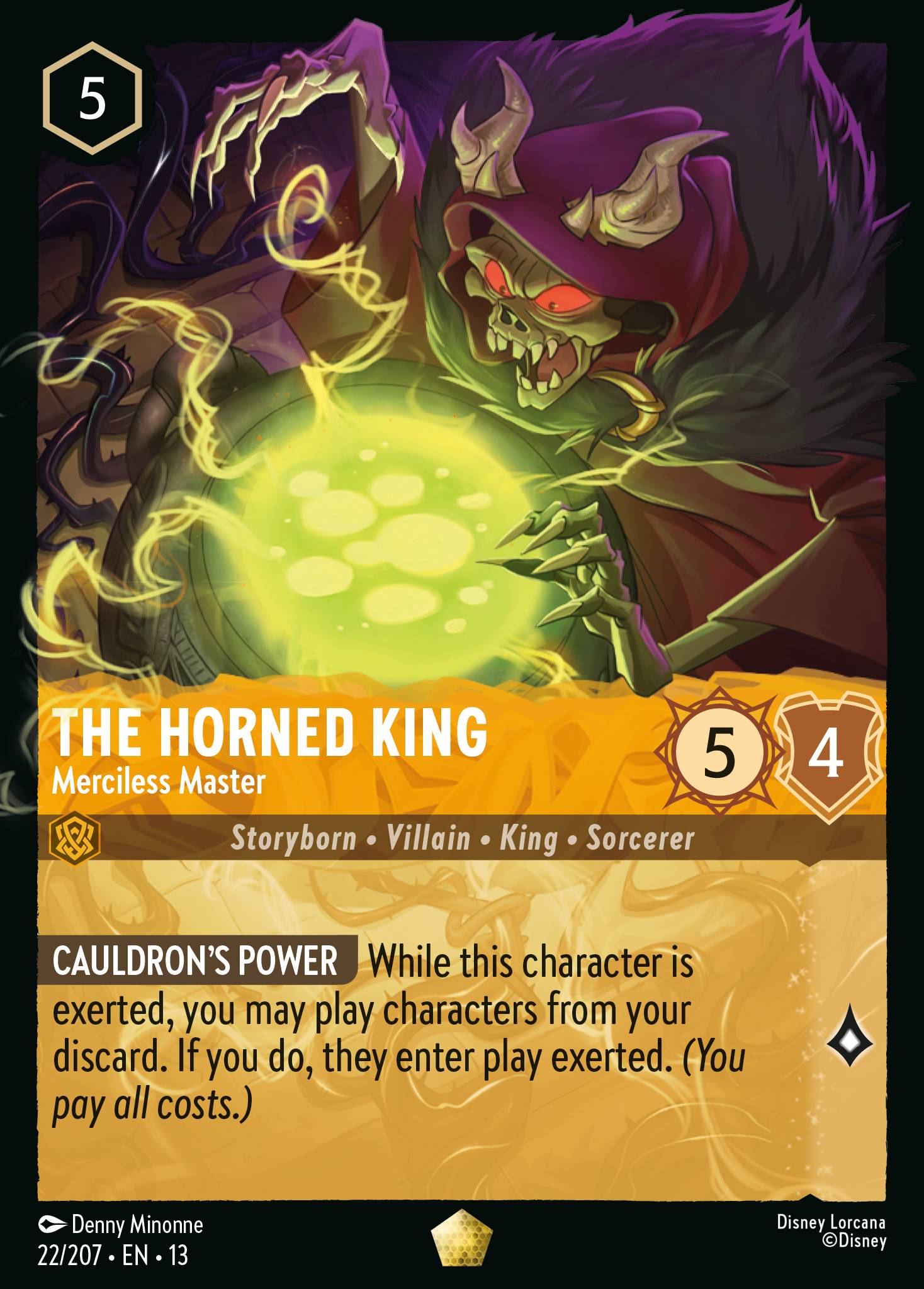 Carta The Horned King - Merciless Master del set Attack of the Vine!