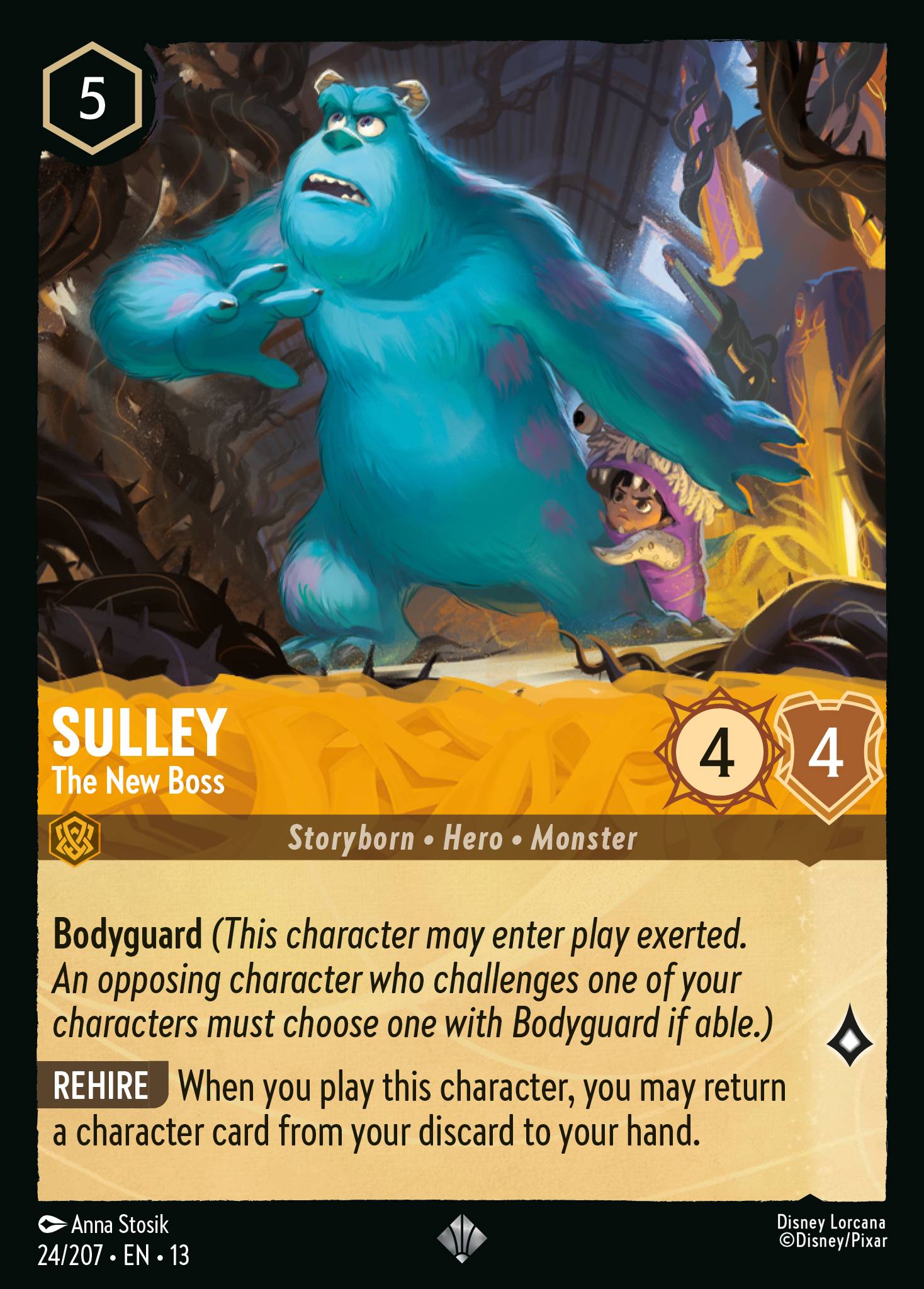 Carta Sulley - The New Boss del set Attack of the Vine!