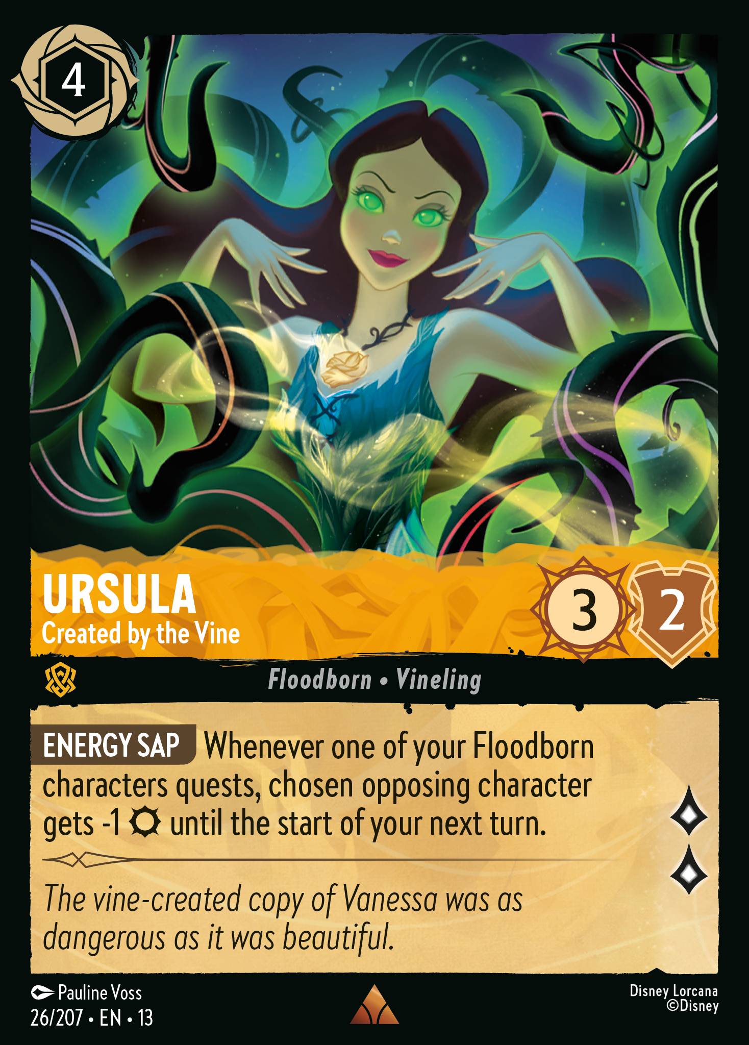 Carta Ursula - Created by the Vine del set Attack of the Vine!