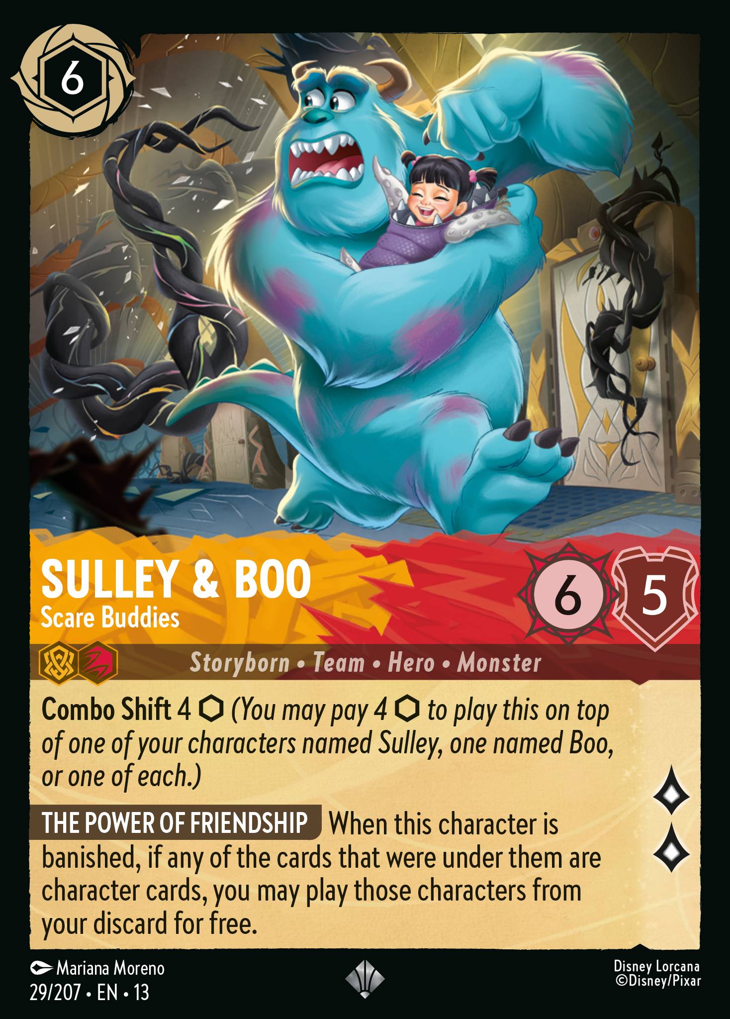 Carta Sulley & Boo - Scare Buddies del set Attack of the Vine!