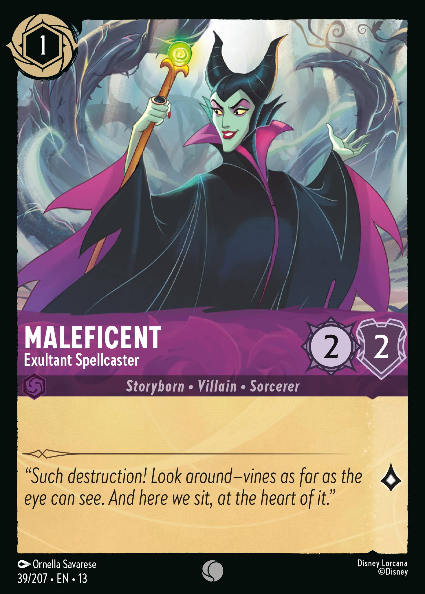 Carta Maleficent - Exultant Spellcaster del set Attack of the Vine!