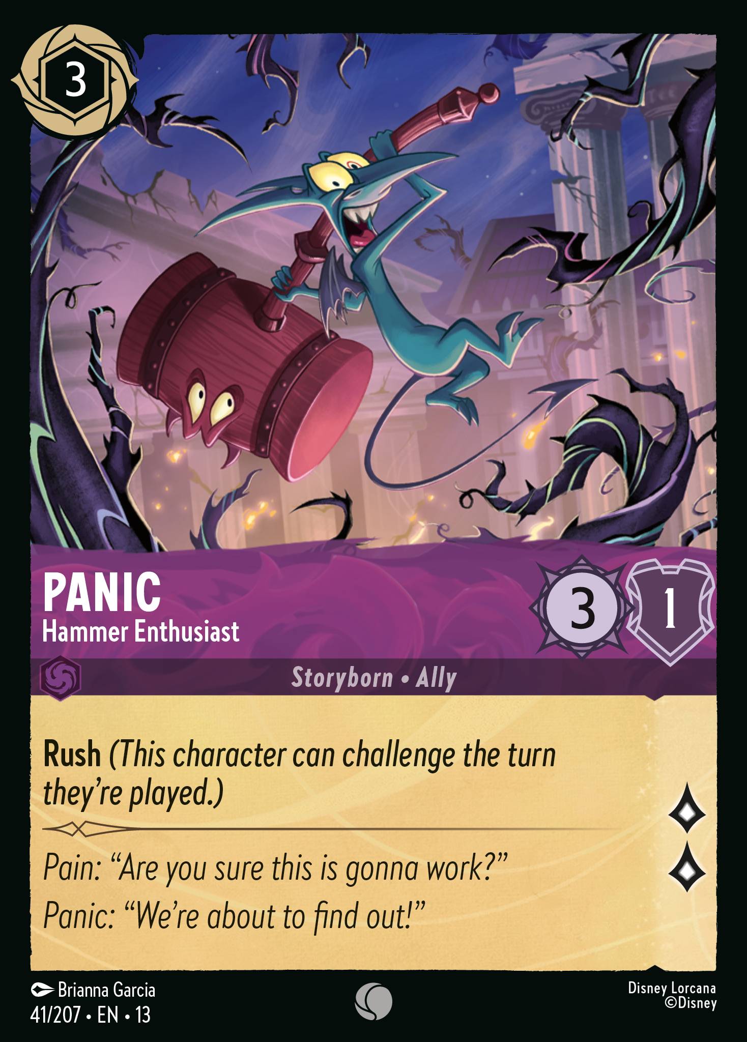 Carta Panic - Hammer Enthusiast del set Attack of the Vine!