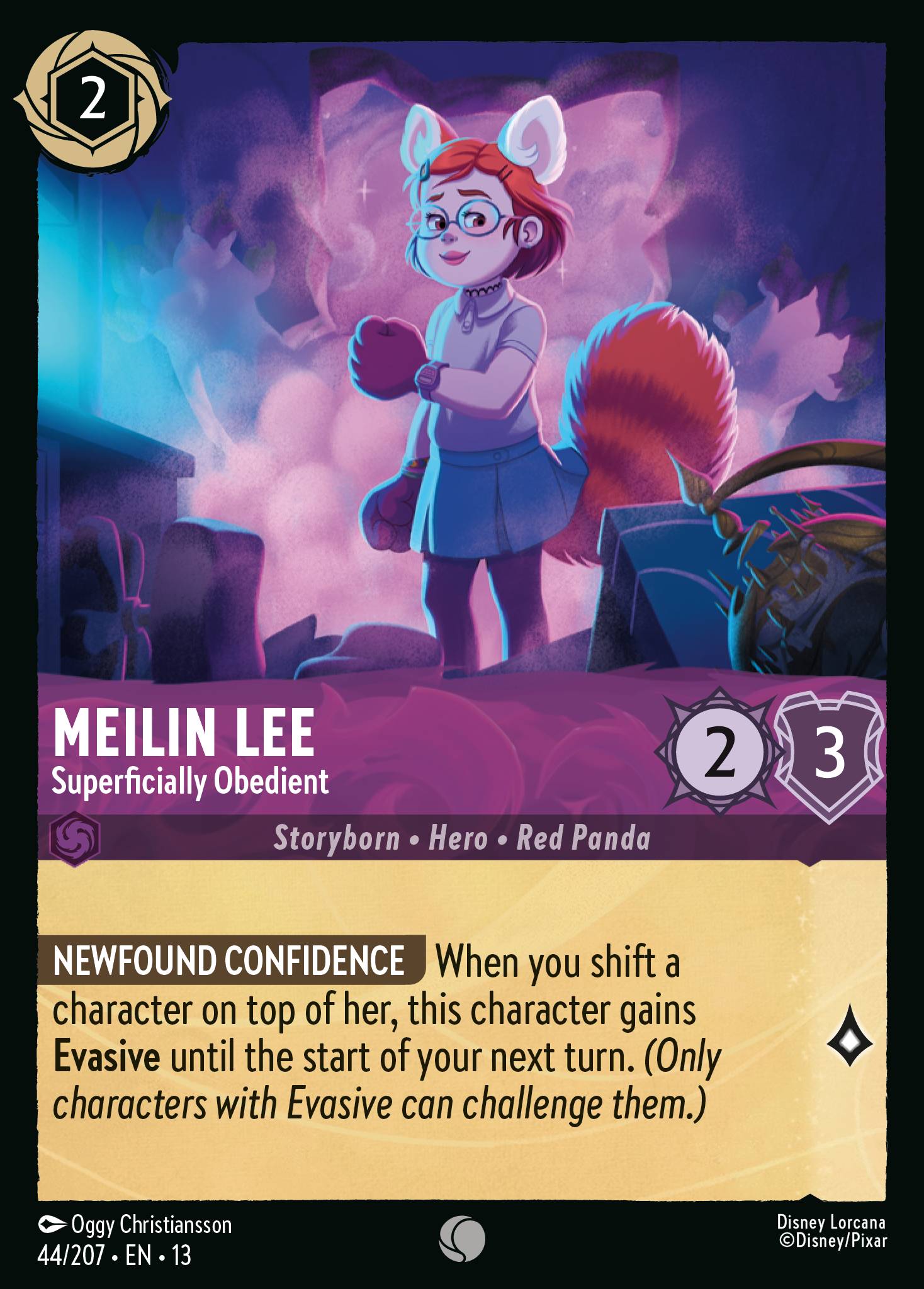 Carta Meilin Lee - Superficially Obedient del set Attack of the Vine!