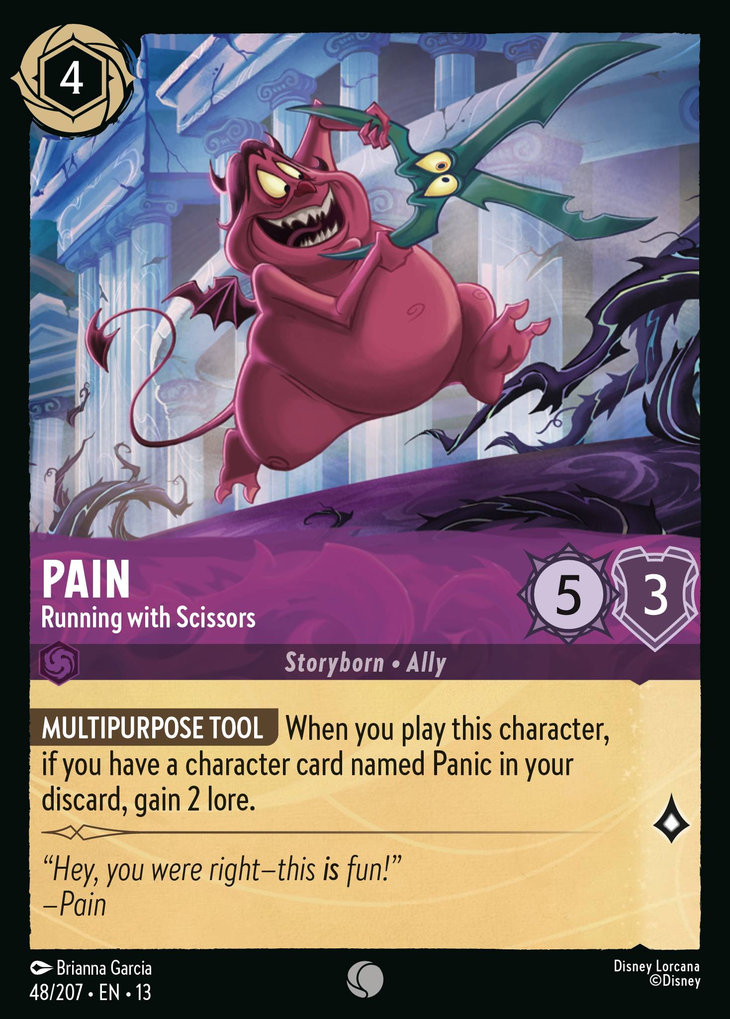 Carta Pain - Running with Scissors del set Attack of the Vine!