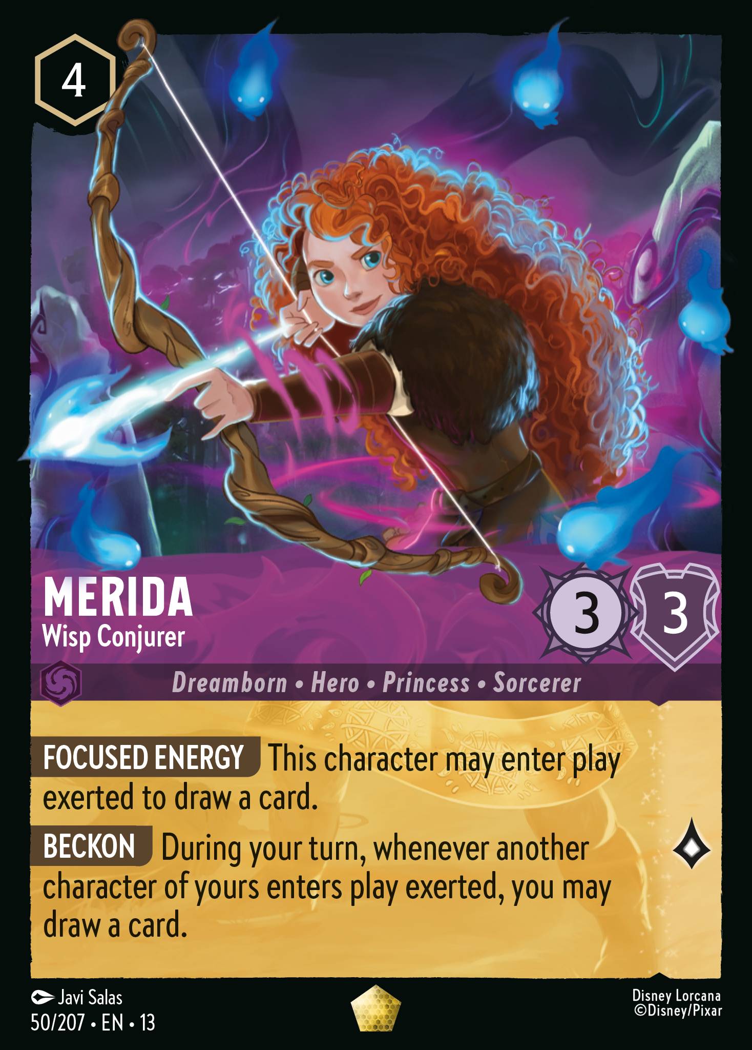 Carta Merida - Wisp Conjurer del set Attack of the Vine!