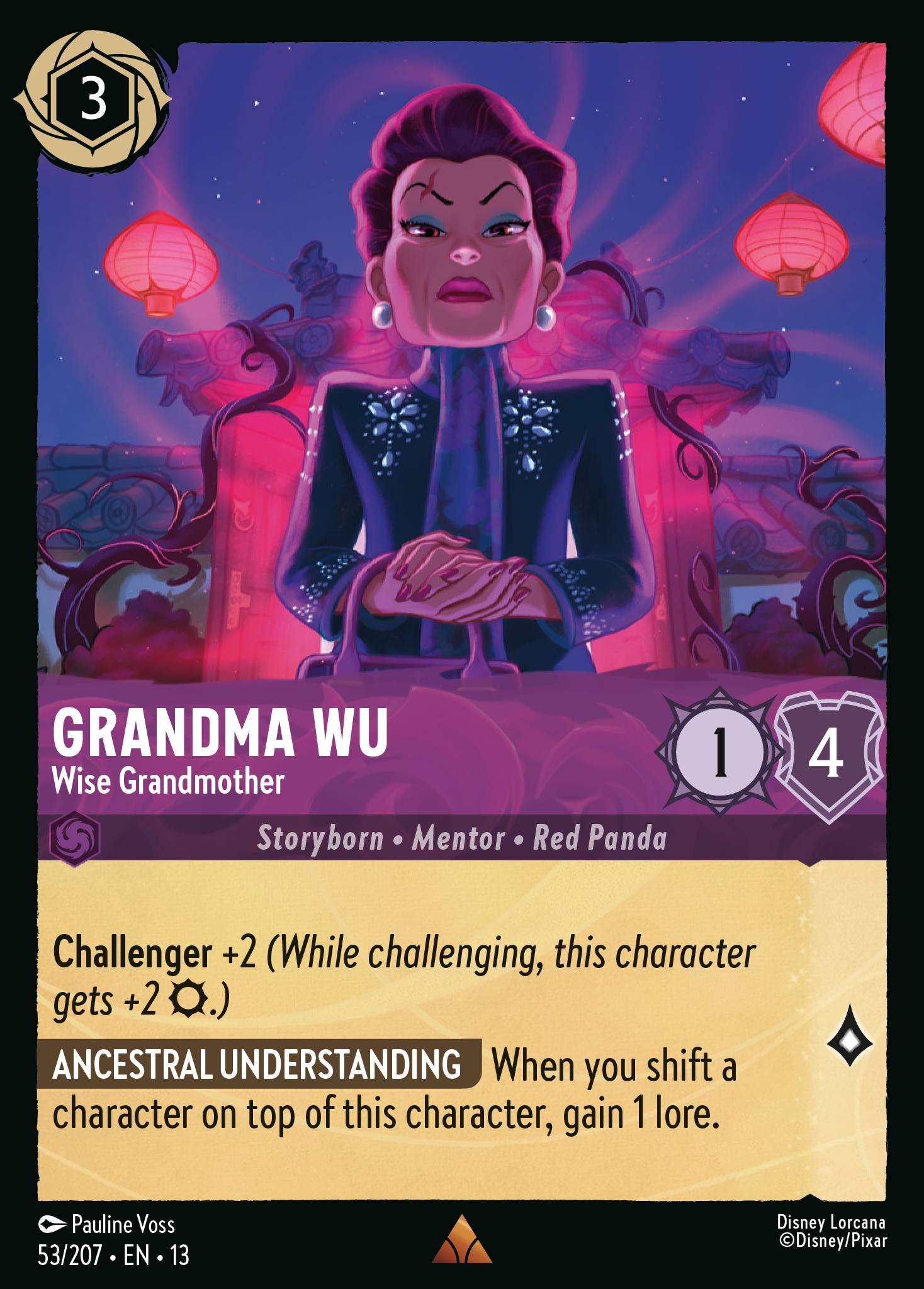 Carta Grandma Wu - Wise Grandmother del set Attack of the Vine!