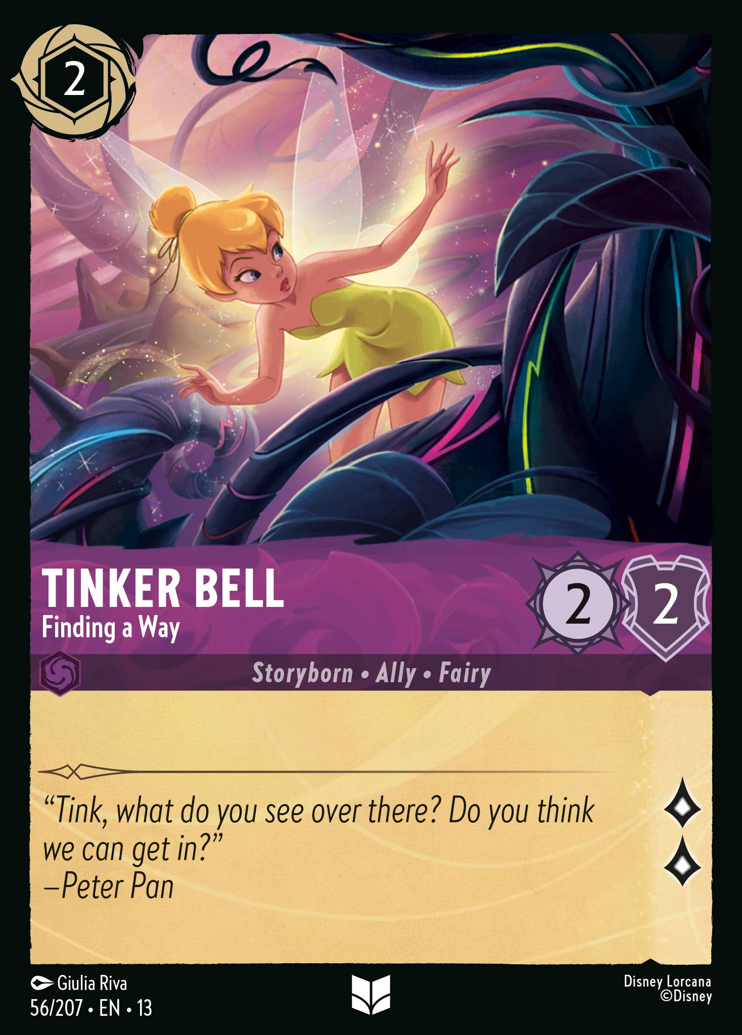 Carta Tinker Bell - Finding a Way del set Attack of the Vine!