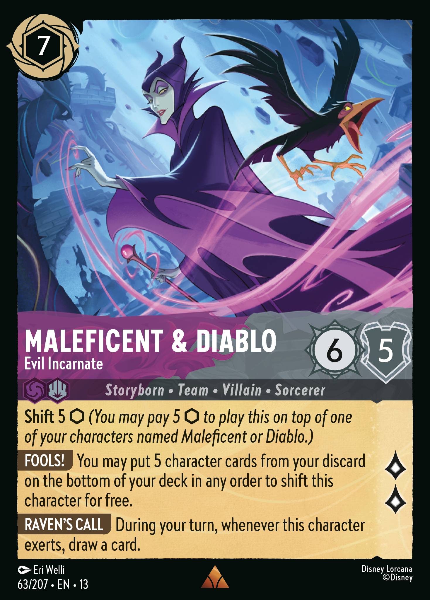 Carta Maleficent & Diablo - Evil Incarnate del set Attack of the Vine!