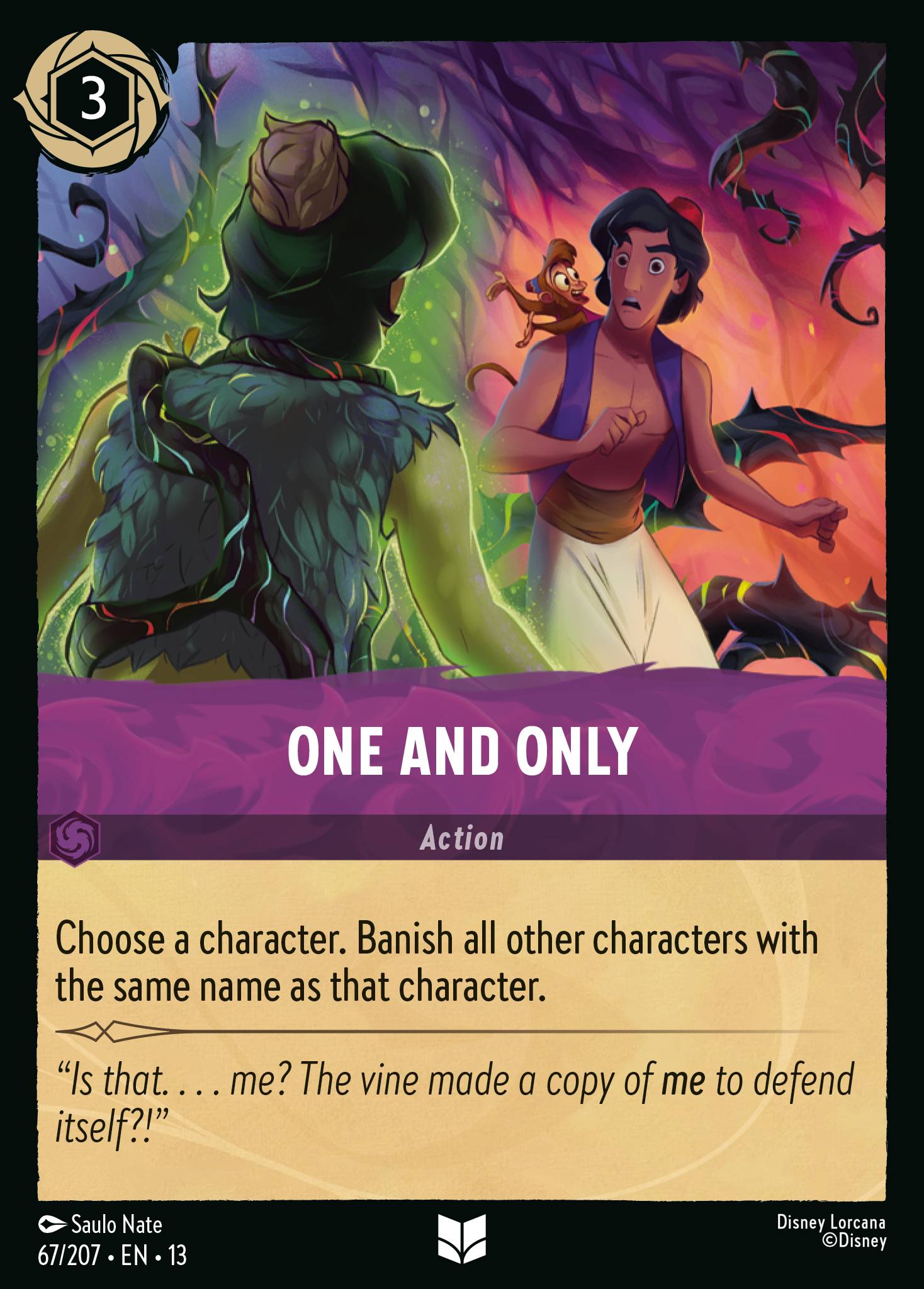 Carta One and Only del set Attack of the Vine!