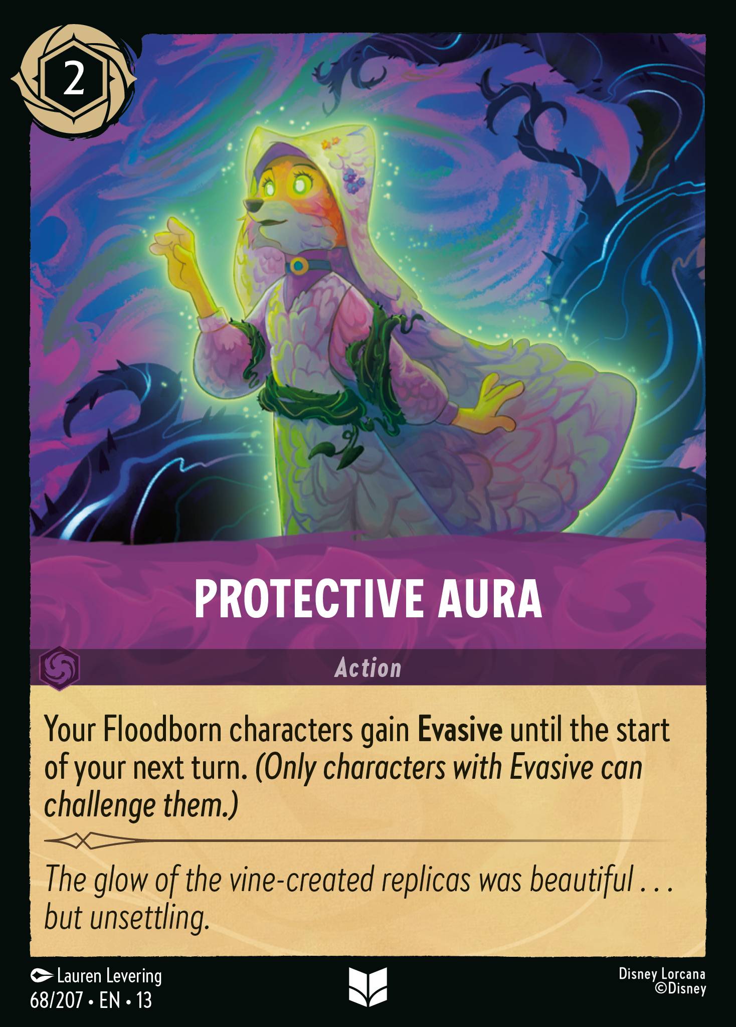 Carta Protective Aura del set Attack of the Vine!