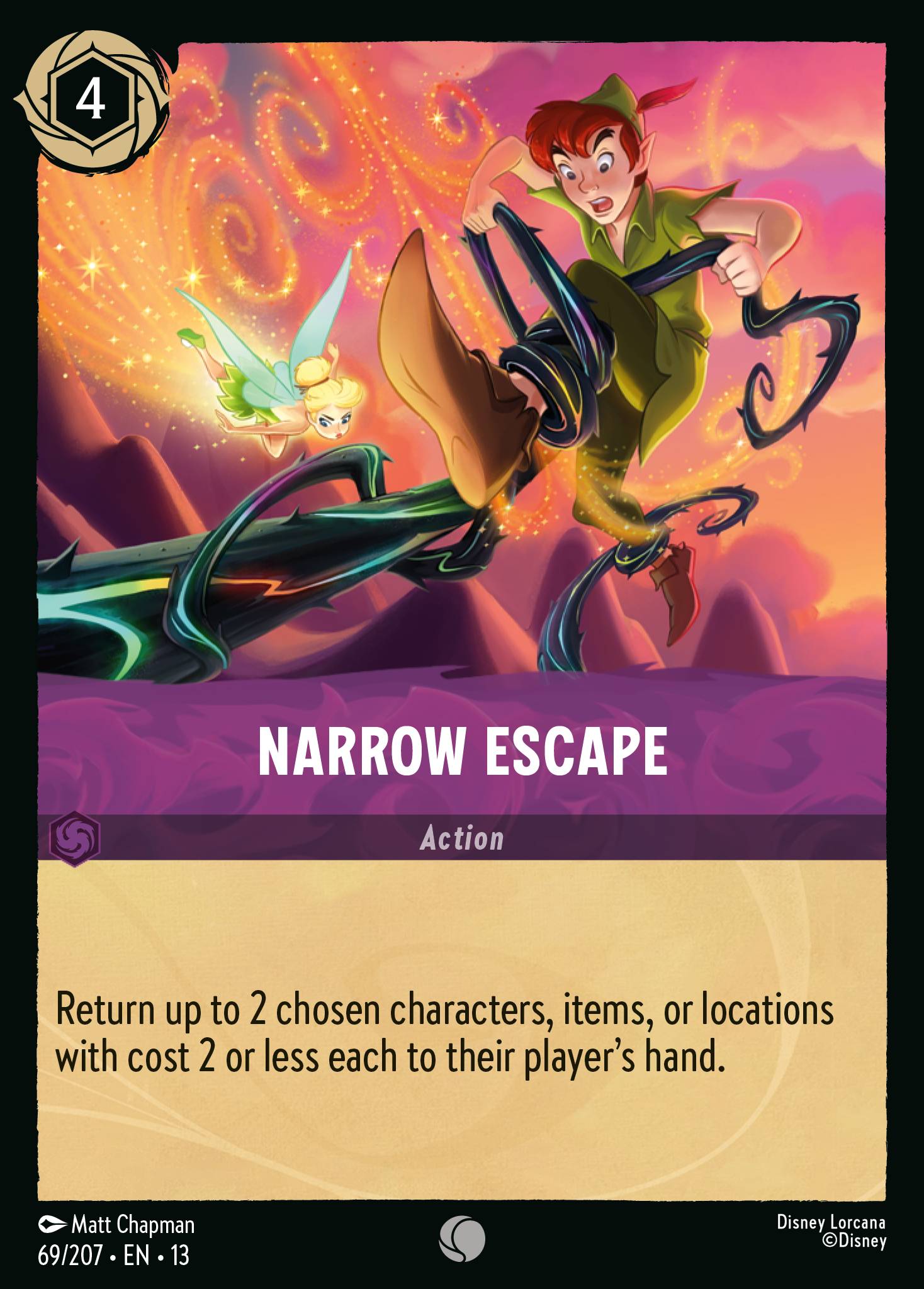 Carta Narrow Escape del set Attack of the Vine!