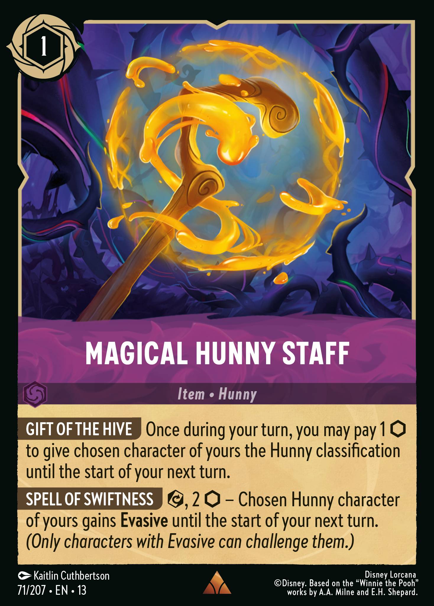 Carta Magical Hunny Staff del set Attack of the Vine!