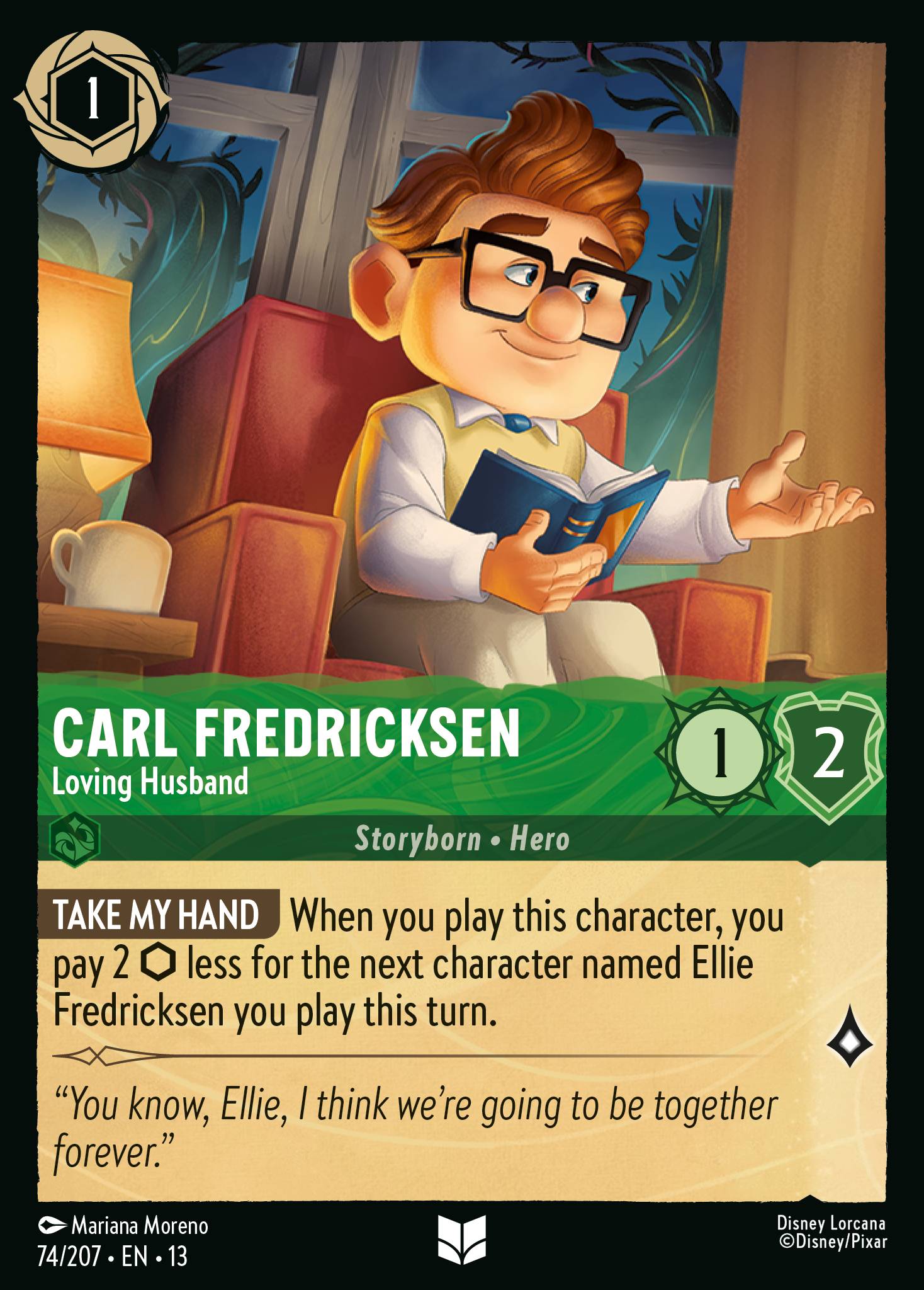 Carta Carl Fredricksen - Loving Husband del set Attack of the Vine!