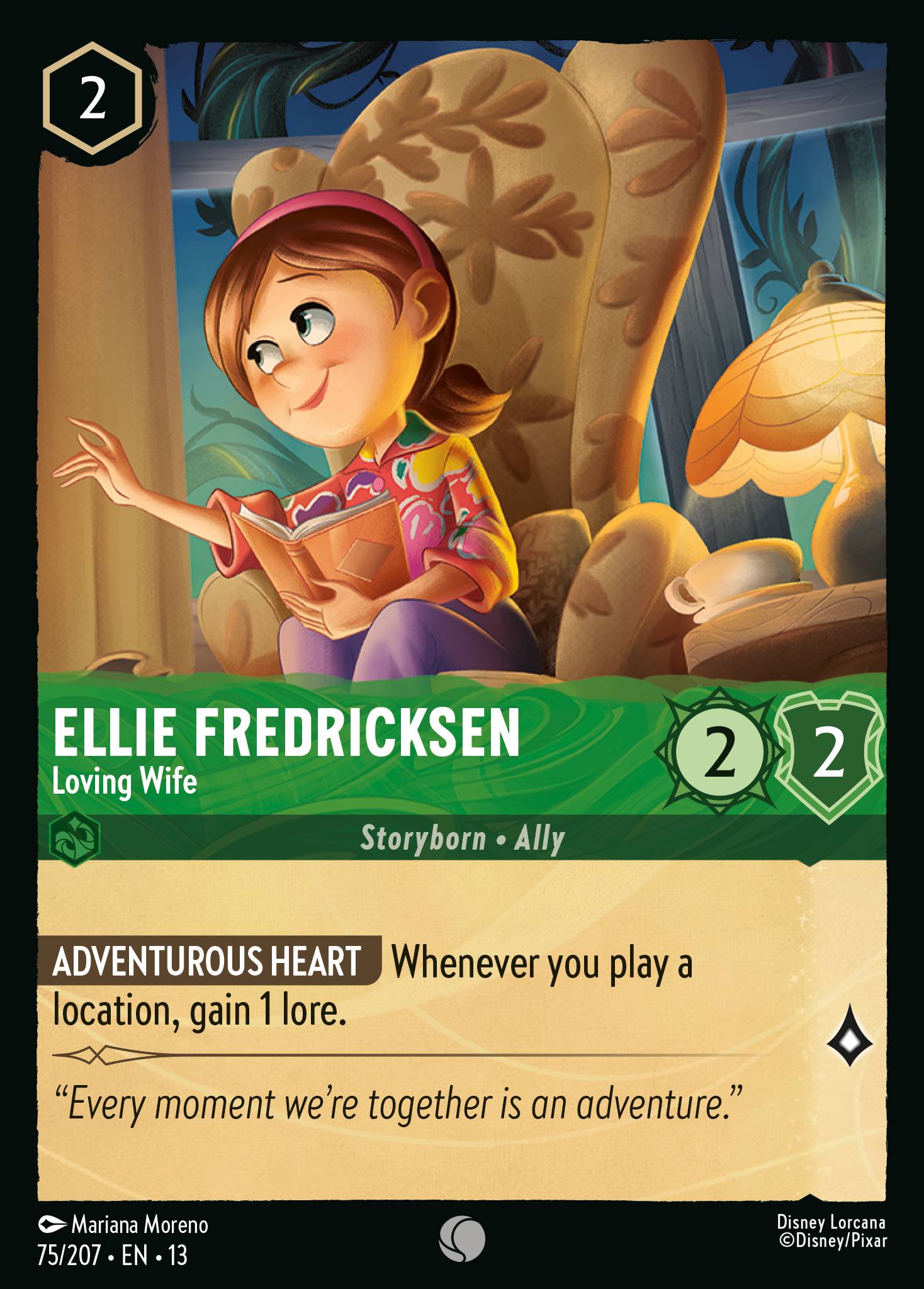 Carta Ellie Fredricksen - Loving Wife del set Attack of the Vine!