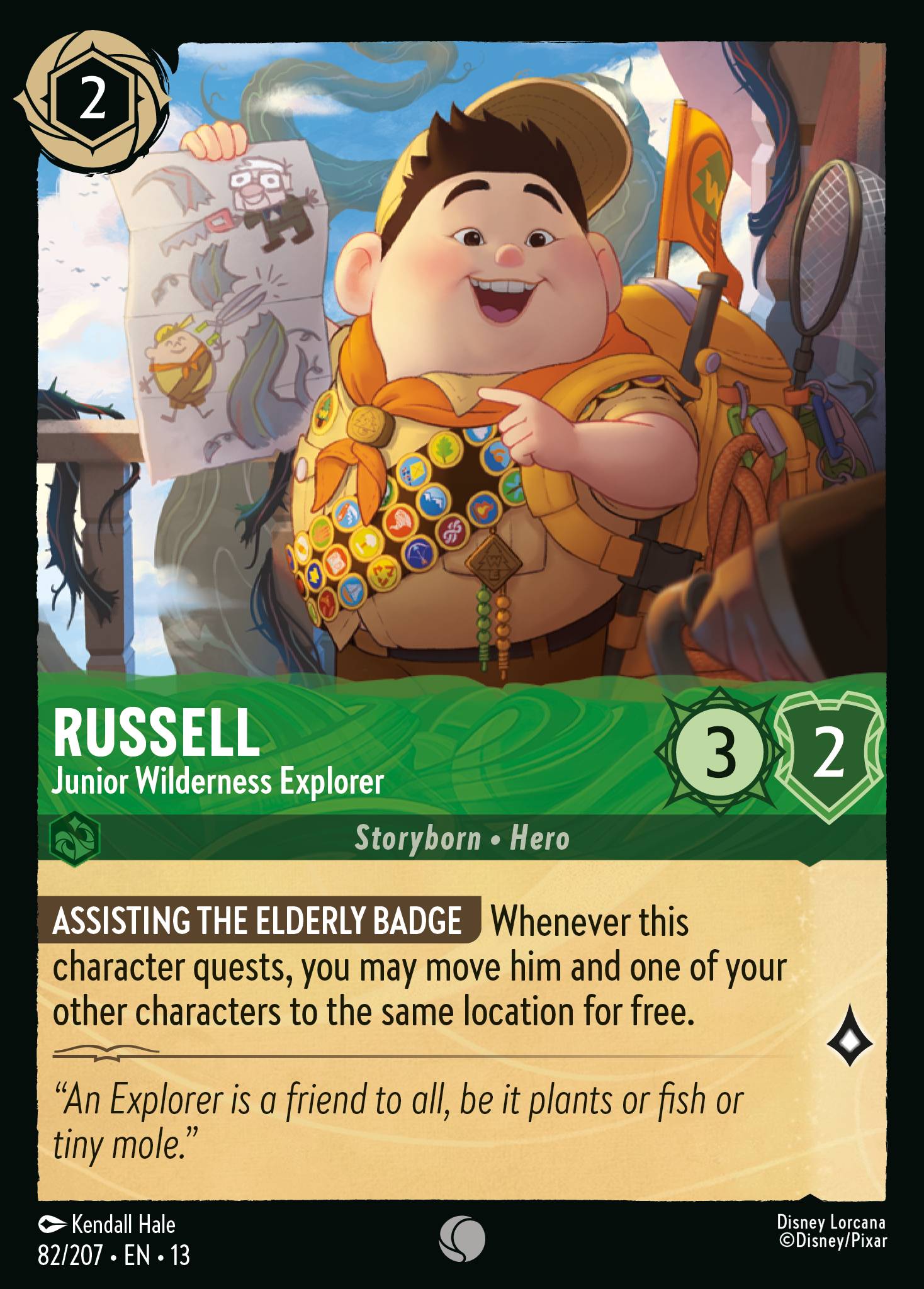 Carta Russell - Junior Wilderness Explorer del set Attack of the Vine!