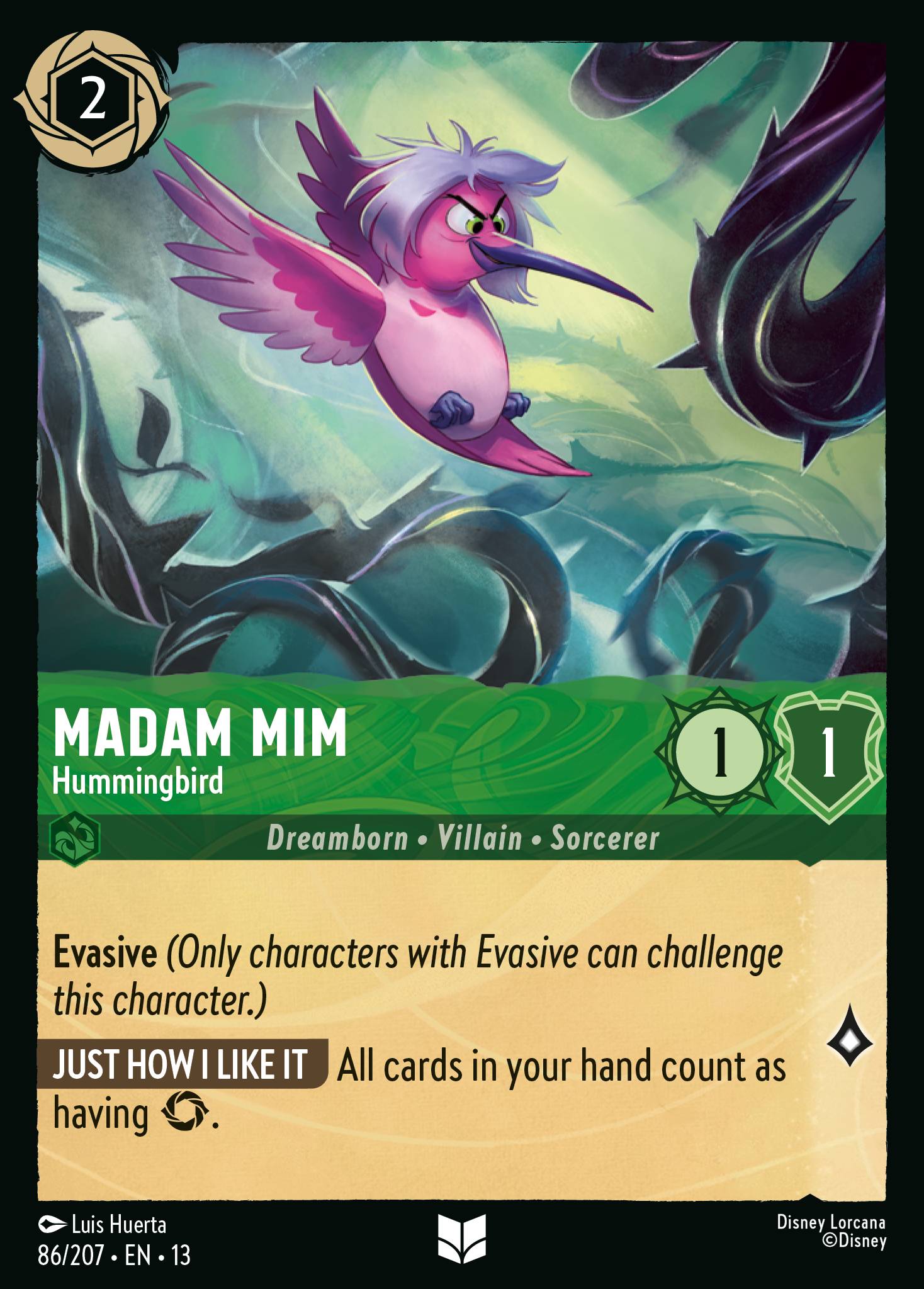 Carta Madam Mim - Hummingbird del set Attack of the Vine!