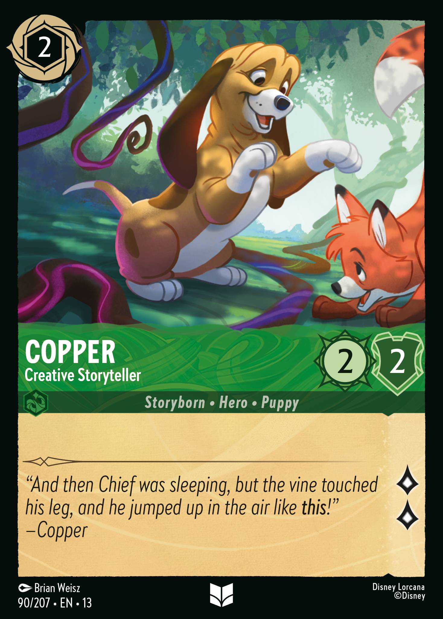 Carta Copper - Creative Storyteller del set Attack of the Vine!