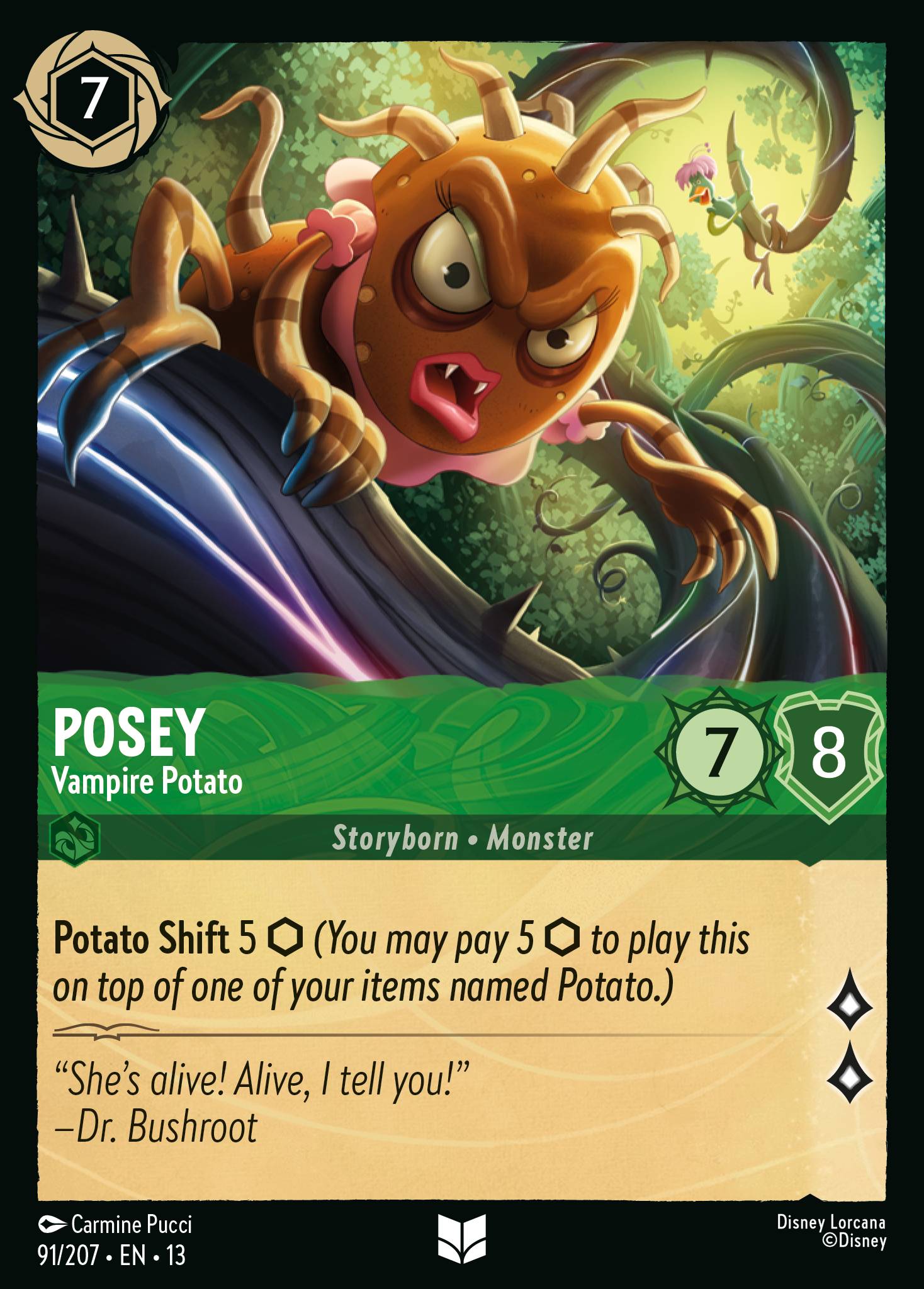 Carta Posey - Vampire Potato del set Attack of the Vine!