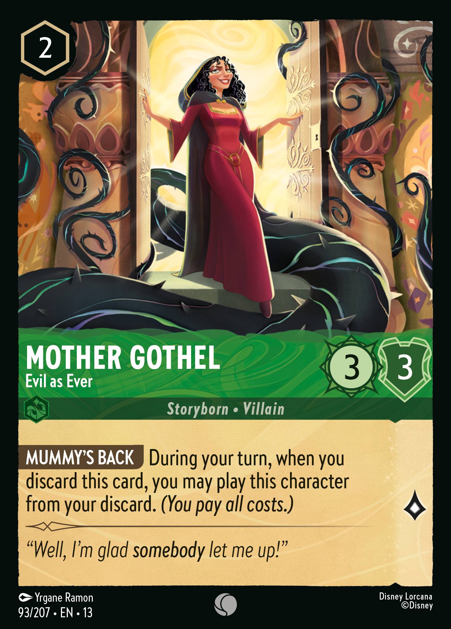 Carta Mother Gothel - Evil as Ever del set Attack of the Vine!