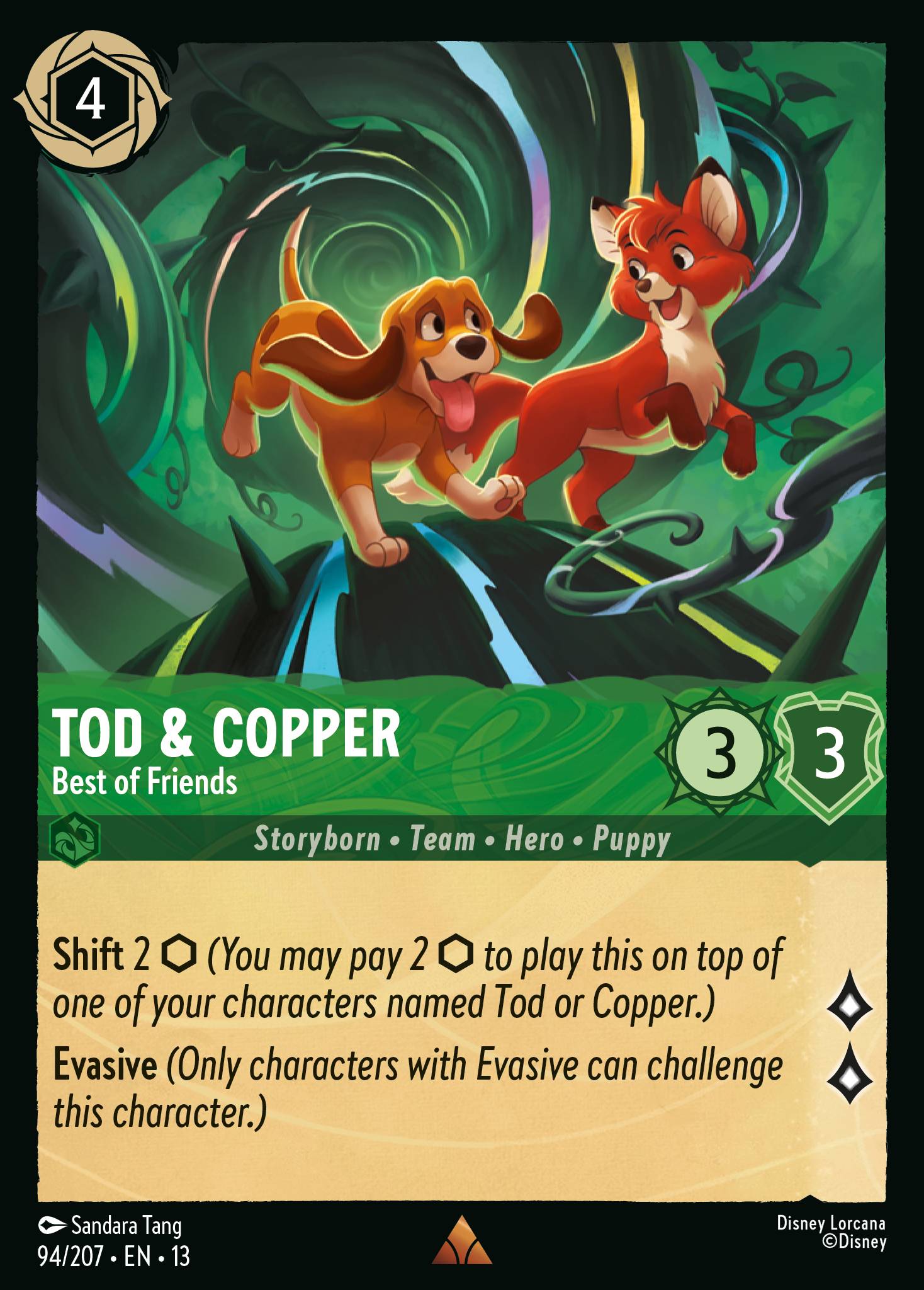 Carta Tod & Copper - Best of Friends del set Attack of the Vine!