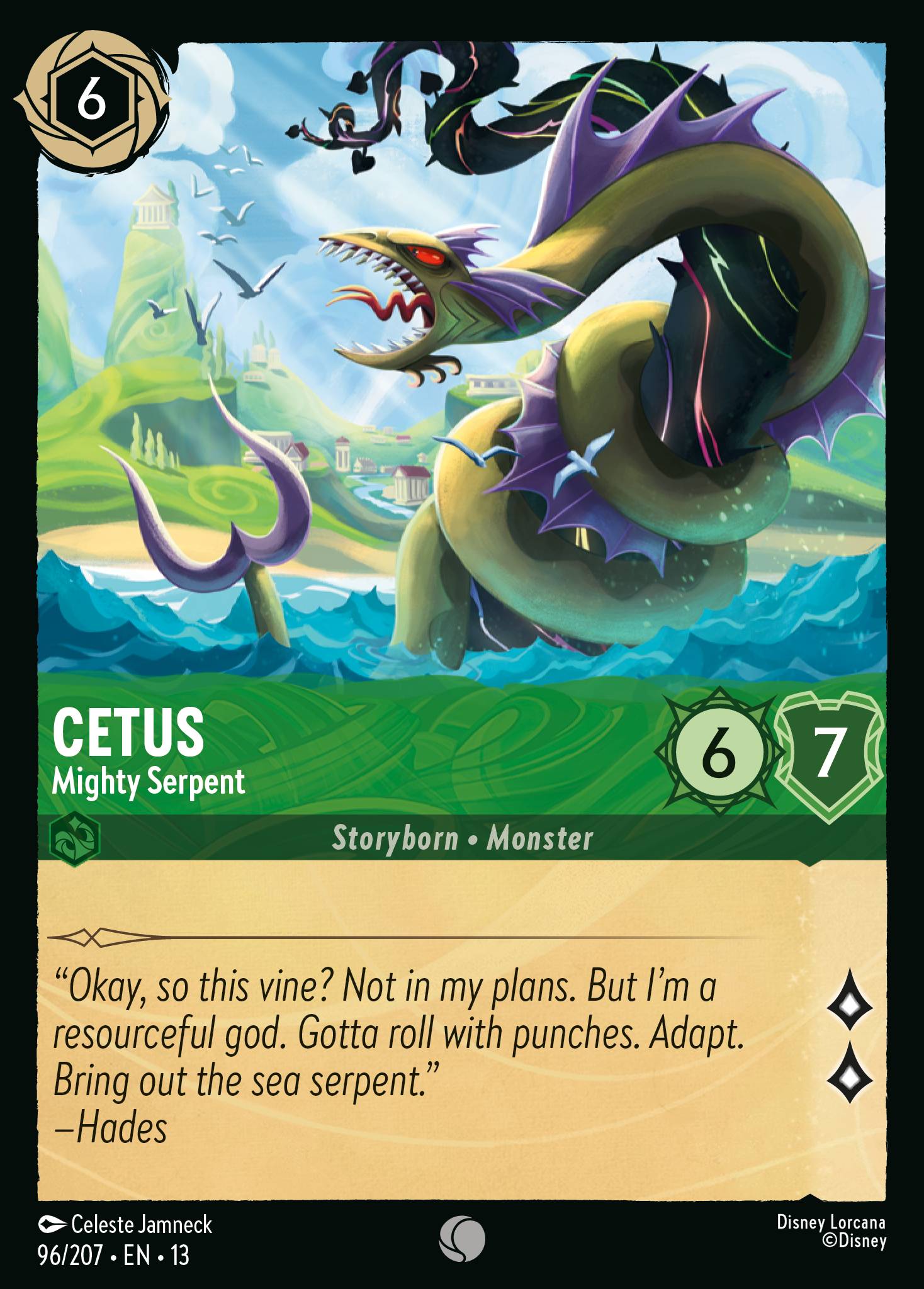 Carta Cetus - Mighty Serpent del set Attack of the Vine!