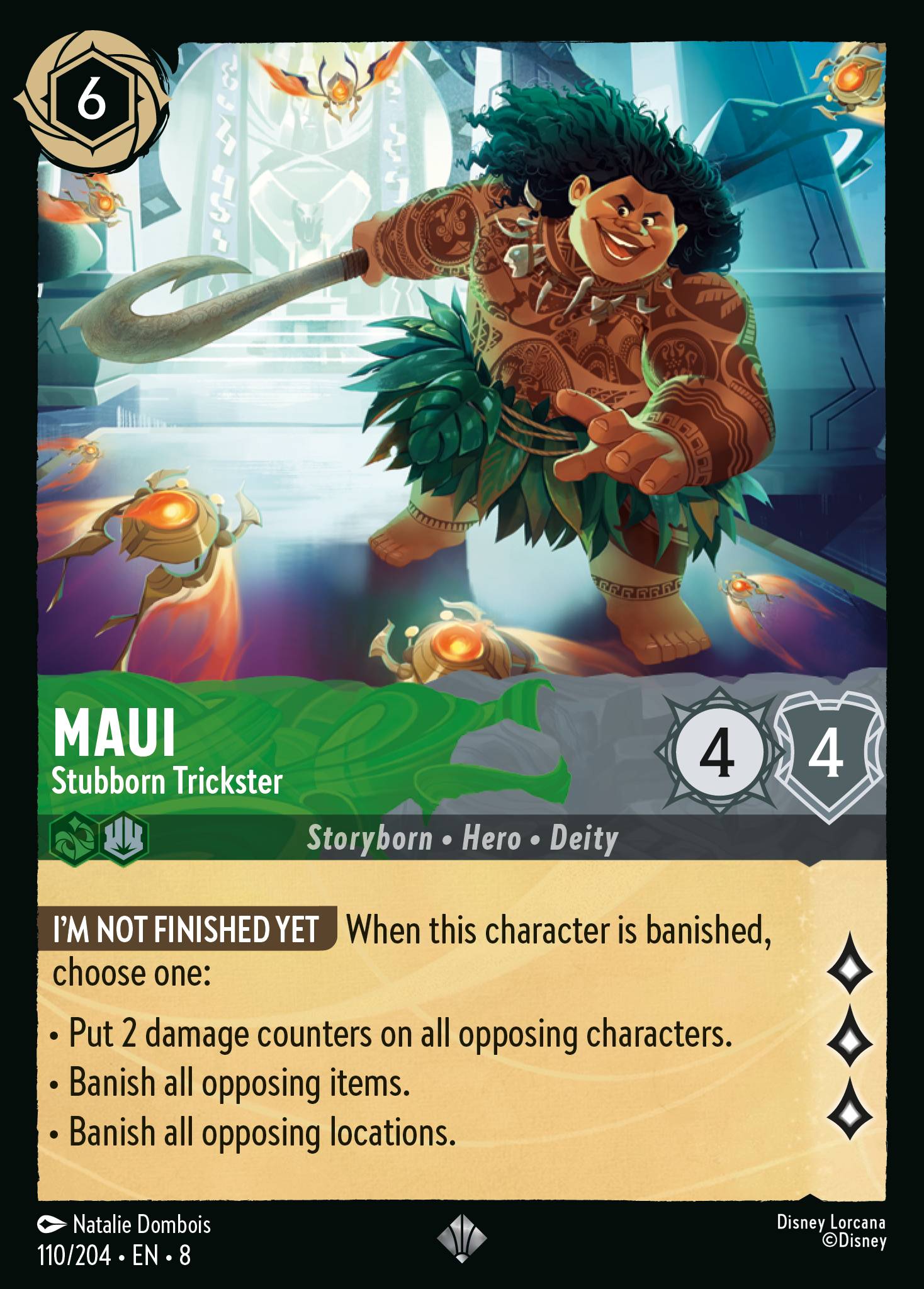 Carta Maui - Stubborn Trickster del set Reign of Jafar