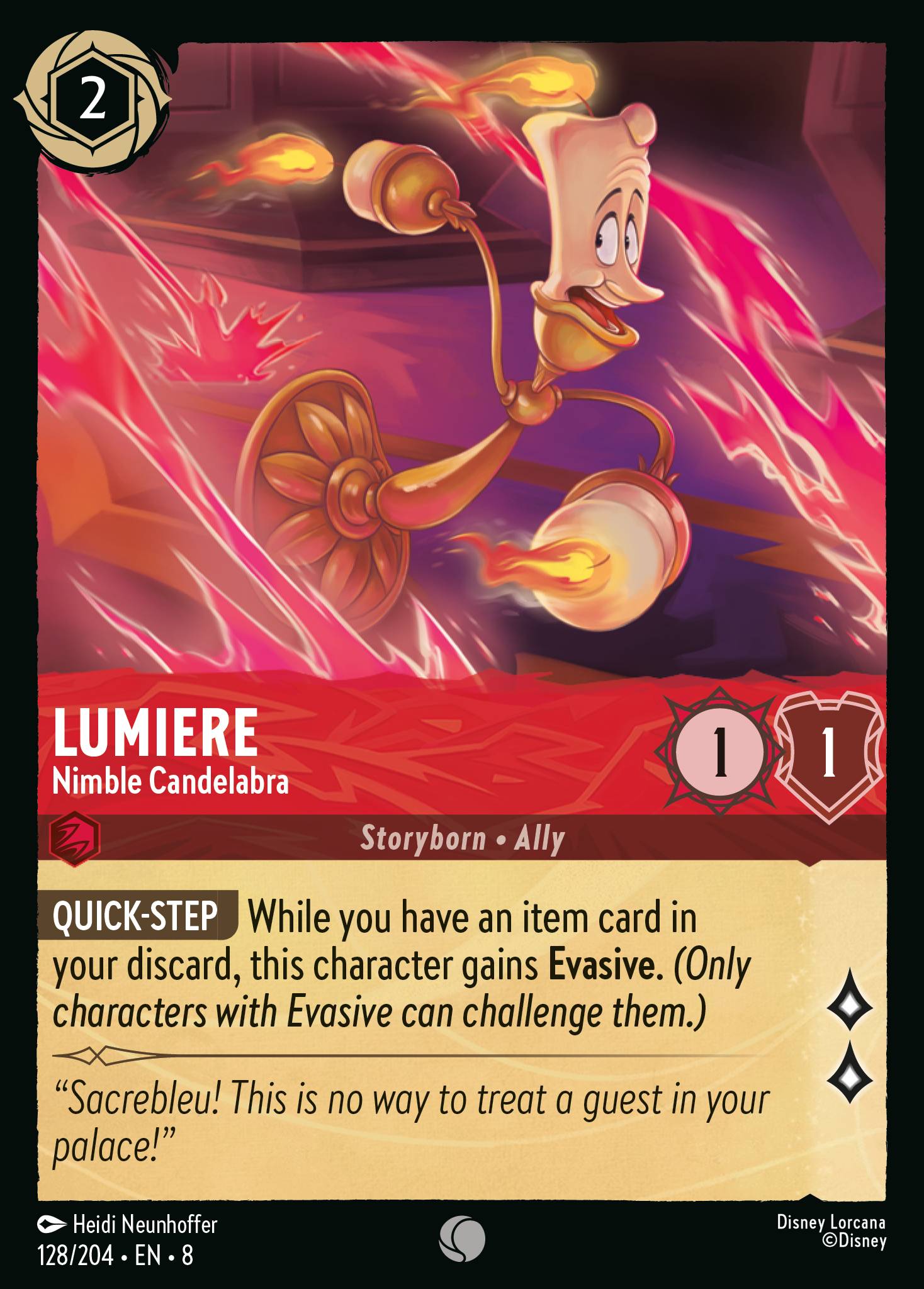 Carta Lumiere - Nimble Candelabra del set Reign of Jafar