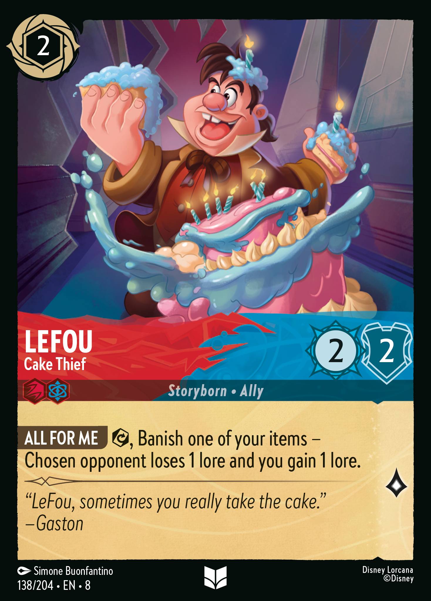 Carta LeFou - Cake Thief del set Reign of Jafar