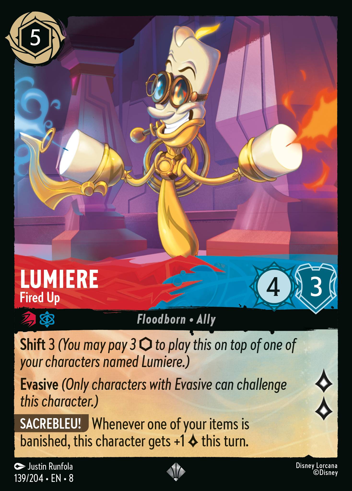Carta Lumiere - Fired Up del set Reign of Jafar