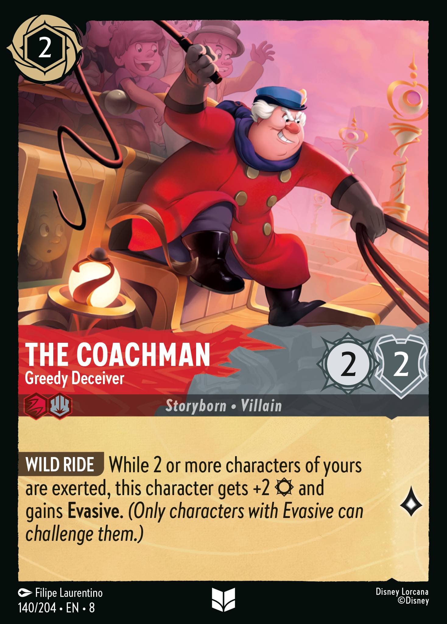 Carta The Coachman - Greedy Deceiver del set Reign of Jafar