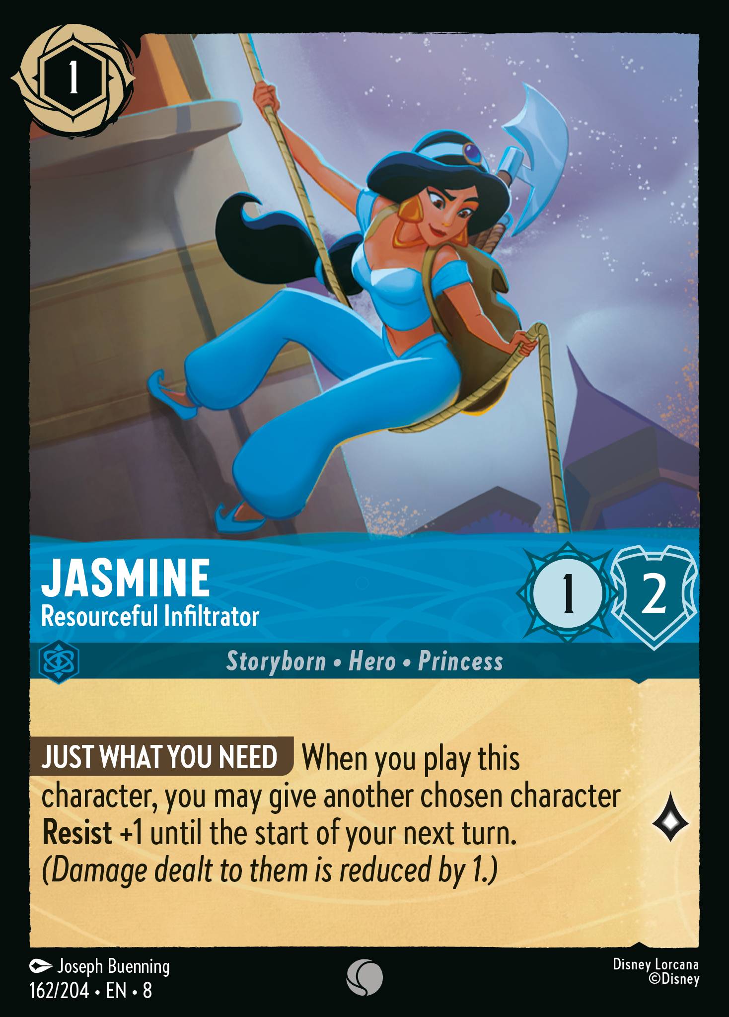Carta Jasmine - Resourceful Infiltrator del set Reign of Jafar