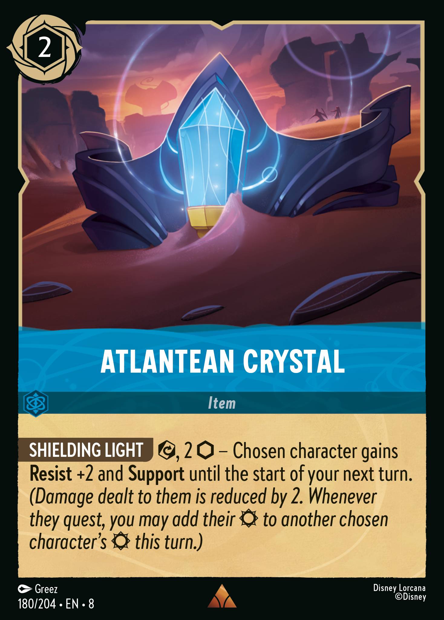 Carta Atlantean Crystal del set Reign of Jafar