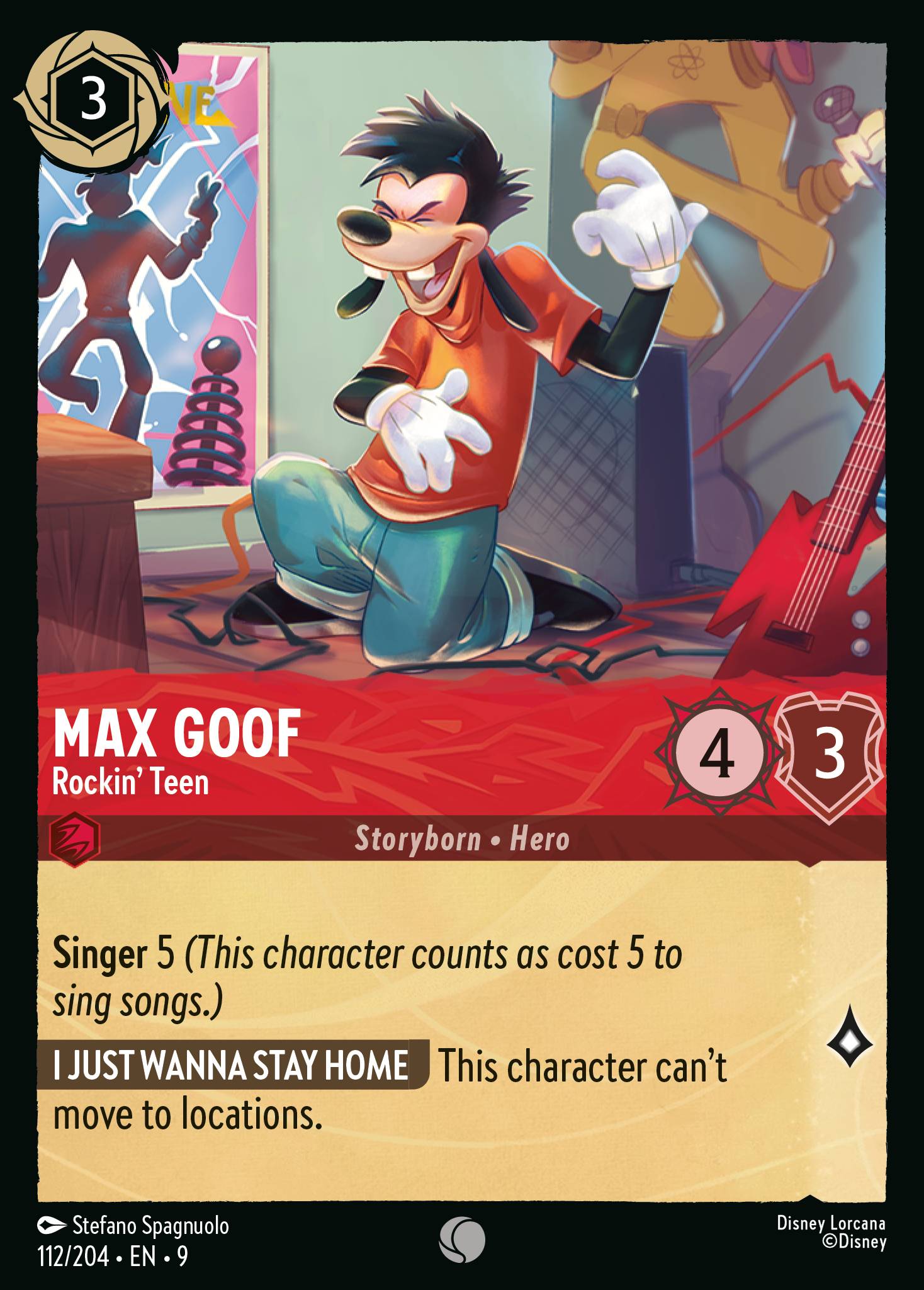 Carta Max Goof - Rockin' Teen del set Fabled