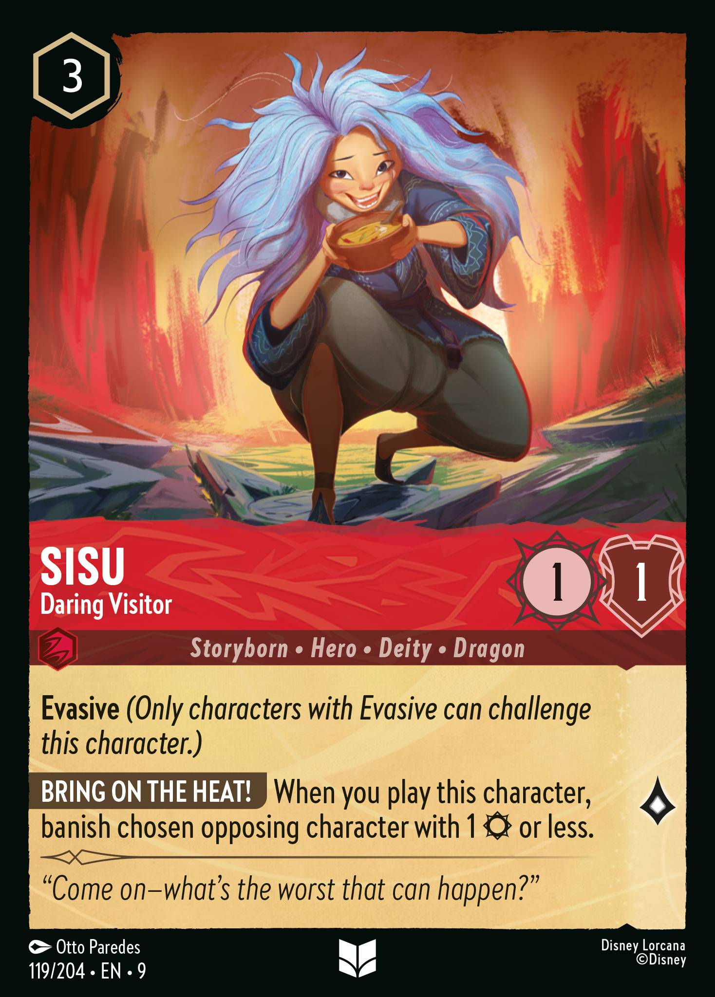 Carta Sisu - Daring Visitor del set Fabled