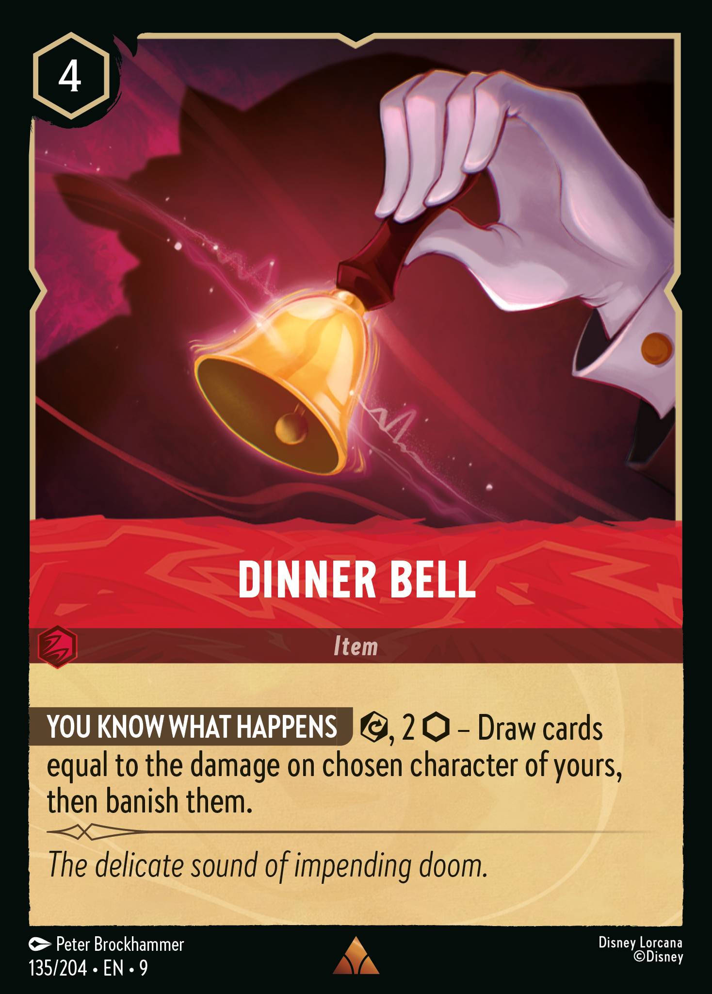 Carta Dinner Bell del set Fabled