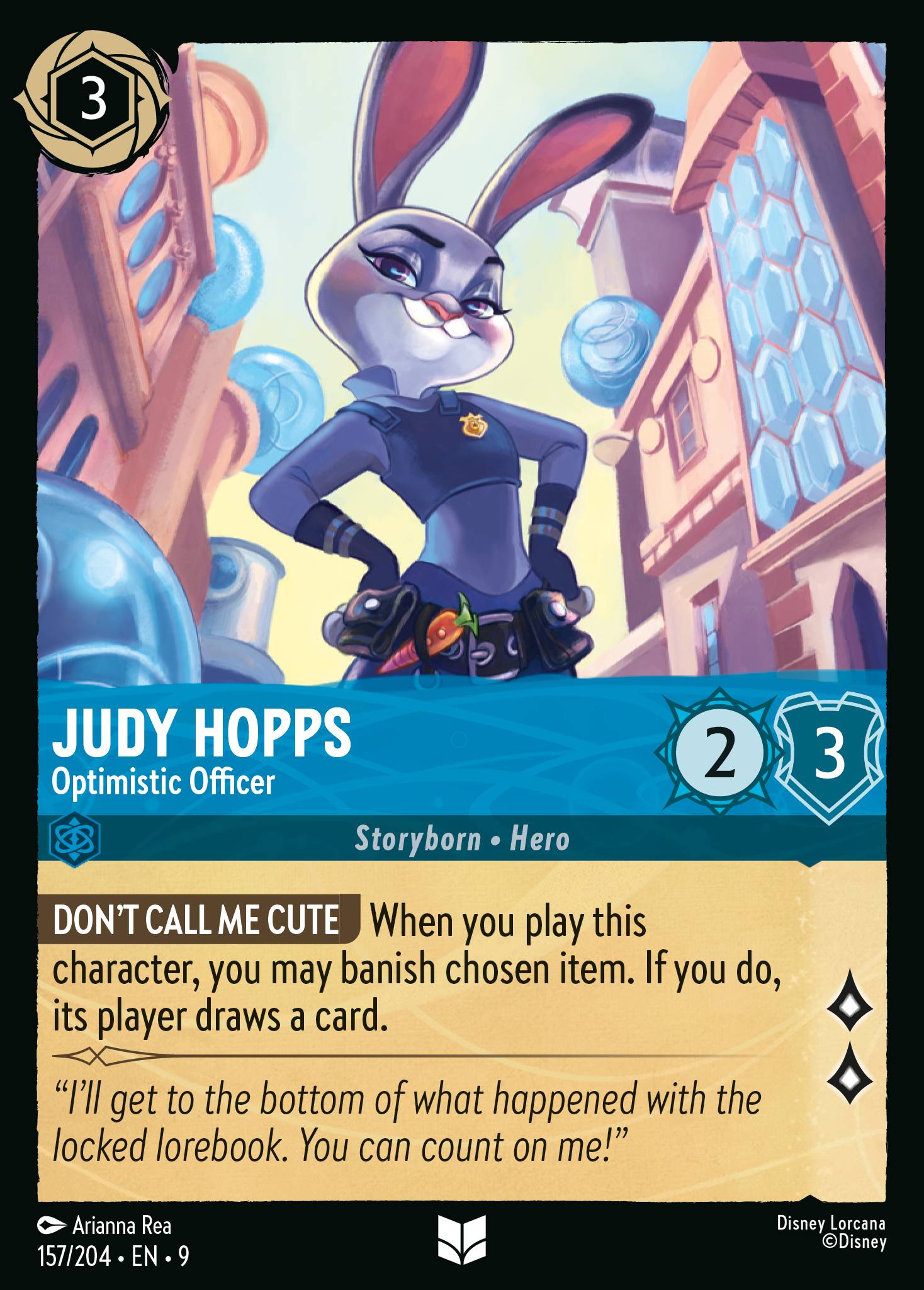 Carta Judy Hopps - Optimistic Officer del set Fabled